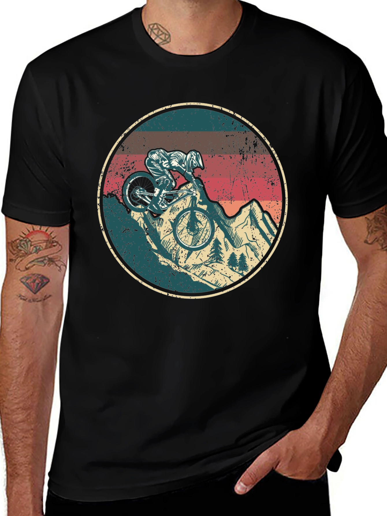 Mountain Biker Graphic Tee - Ride in Style!