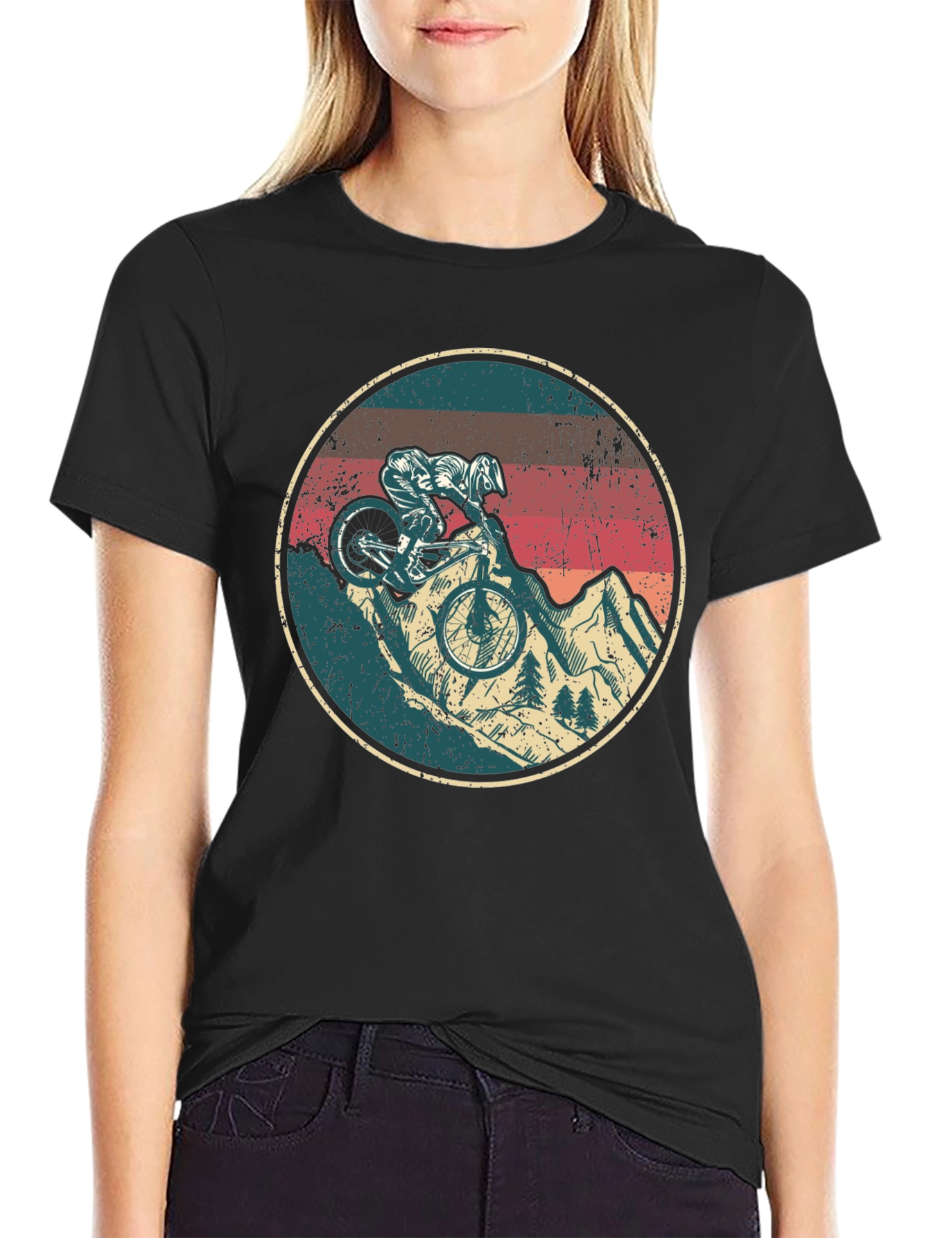 Mountain Biker Graphic Tee - Ride in Style!