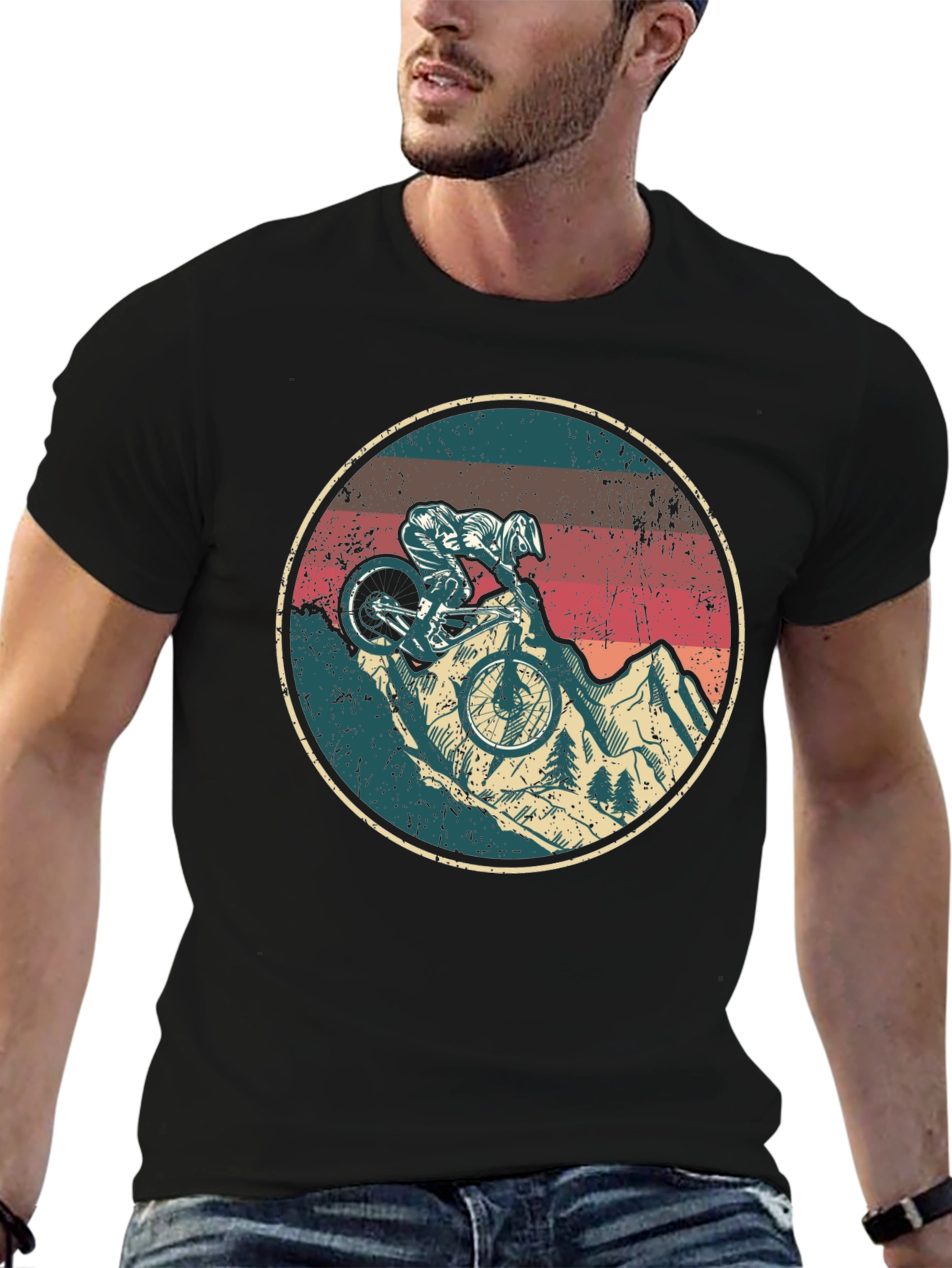 Mountain Biker Graphic Tee - Ride in Style!