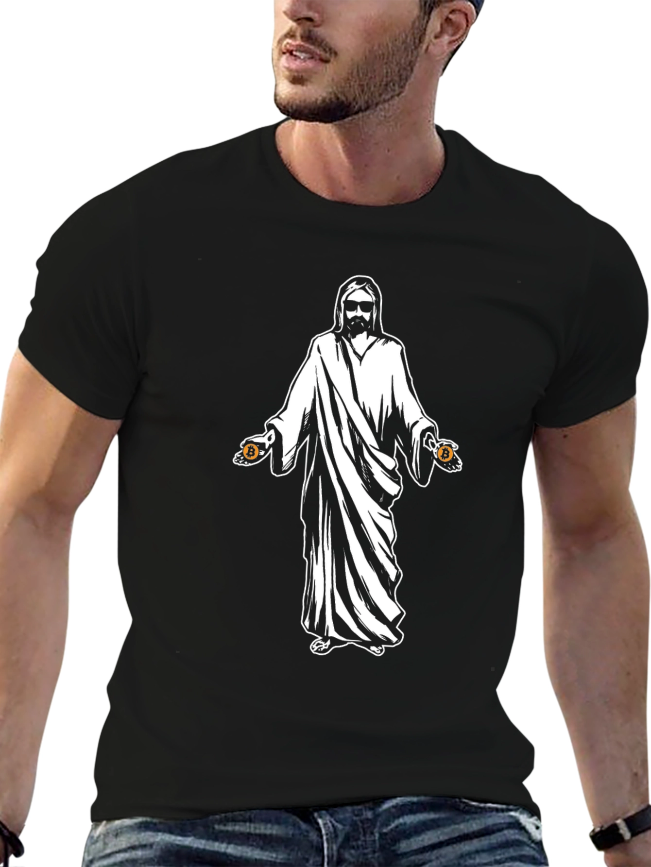 Crypto Jesus T-Shirt - Bitcoin Believer