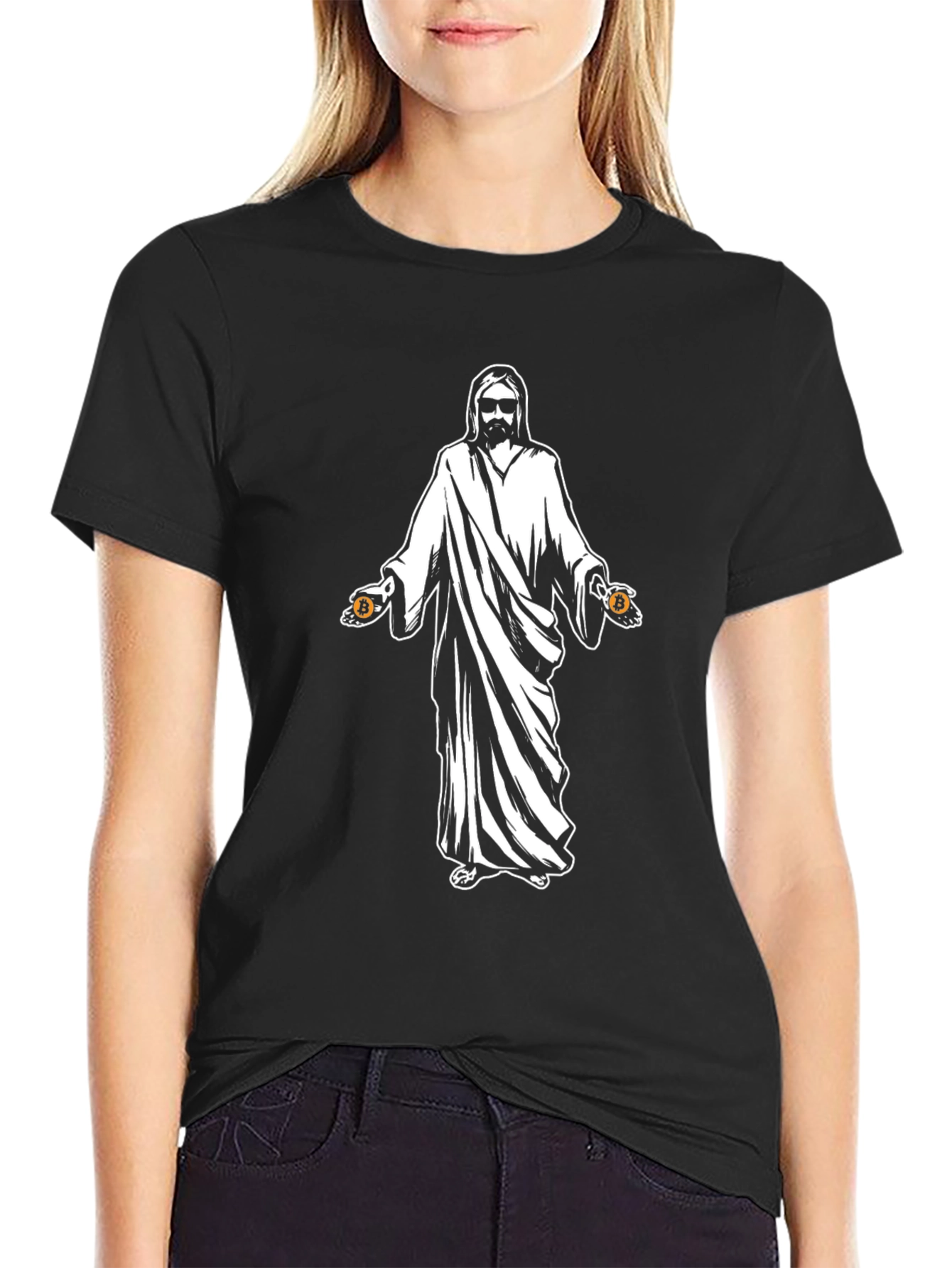 Crypto Jesus T-Shirt - Bitcoin Believer