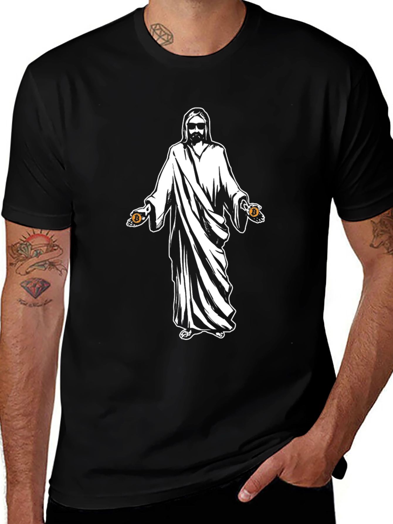 Crypto Jesus T-Shirt - Bitcoin Believer