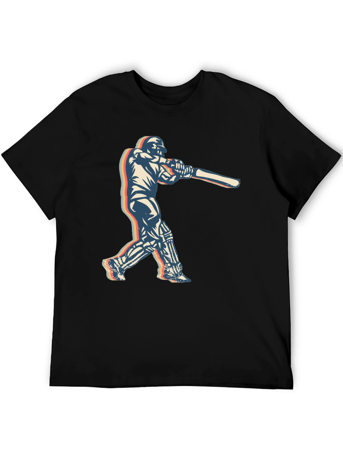 Retro Cricket Player T-Shirt