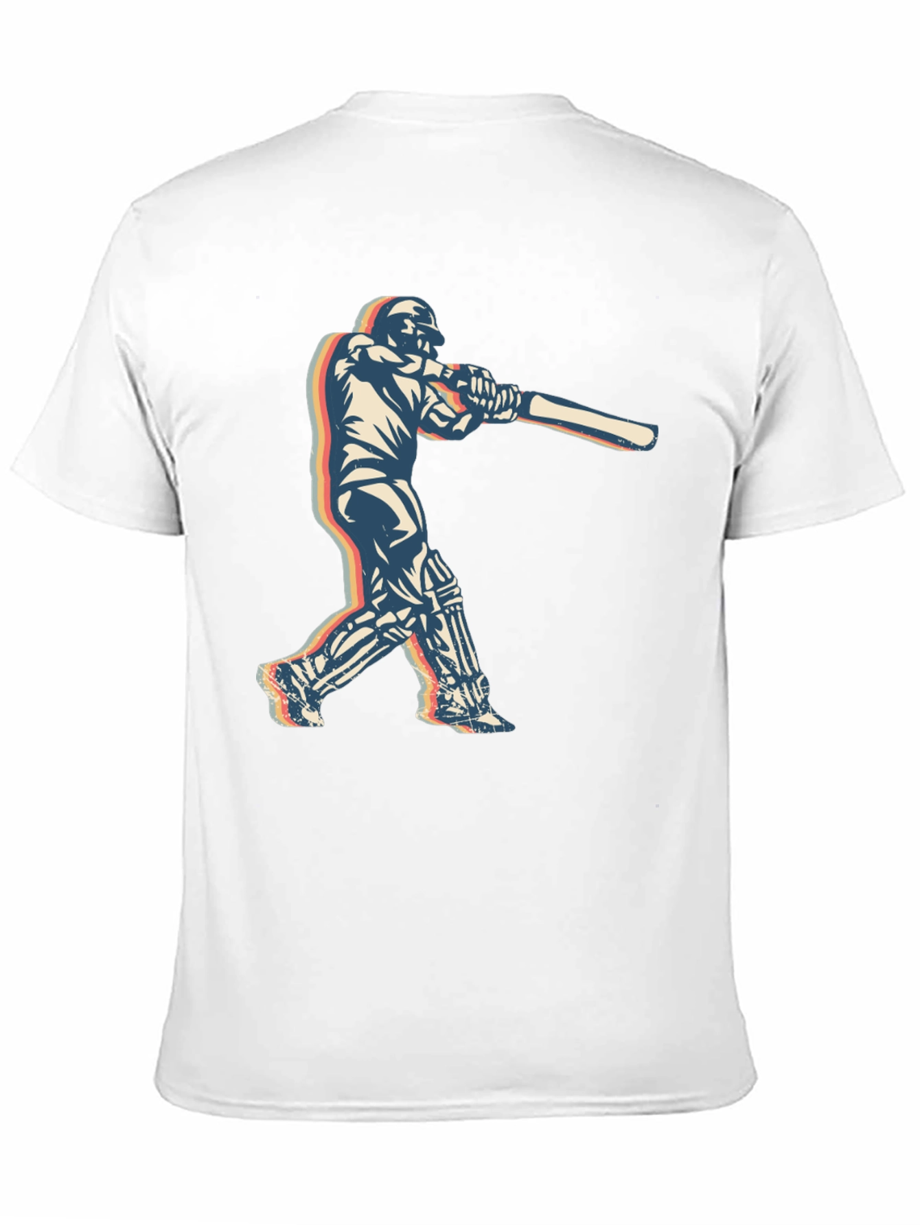Retro Cricket Player T-Shirt