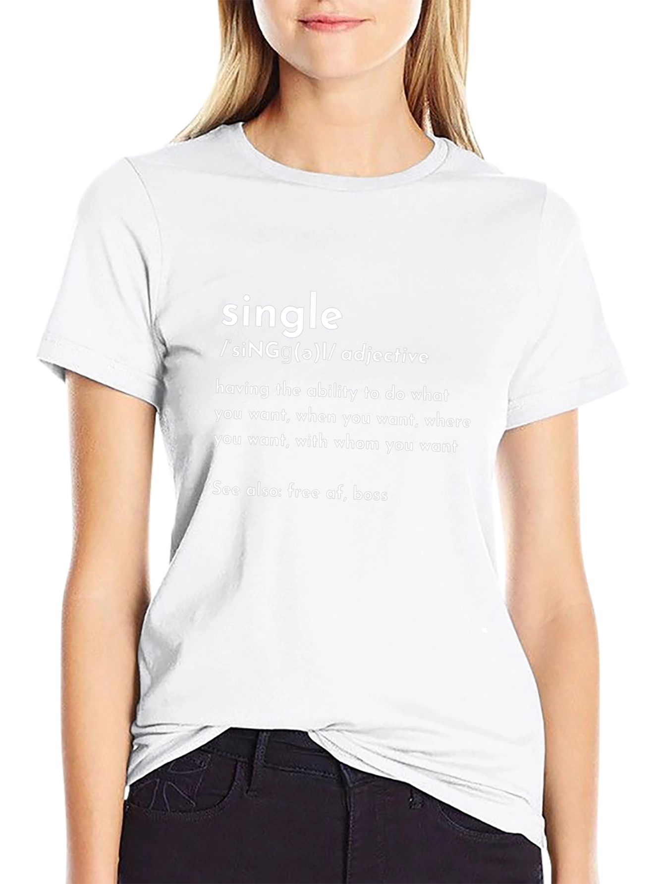 Single Definition Black T-Shirt