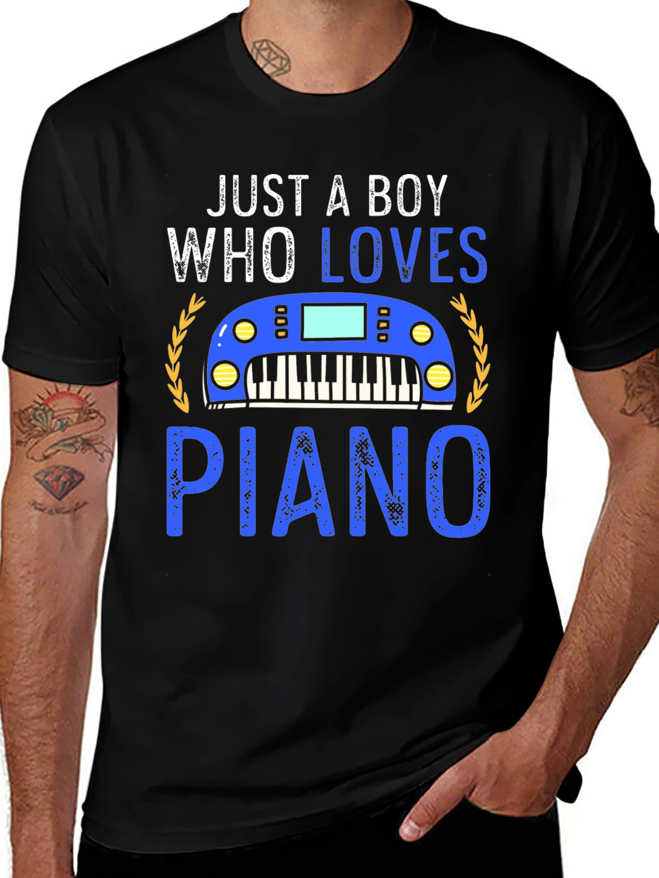 Just A Boy Who Loves Piano T-Shirt