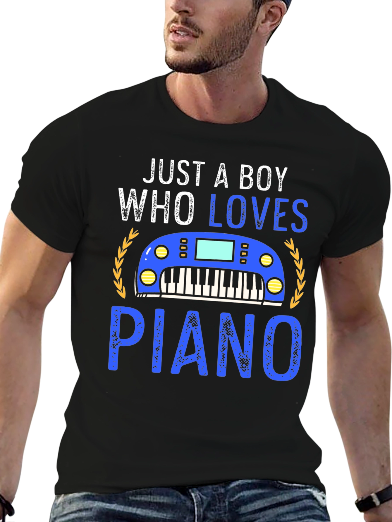 Just A Boy Who Loves Piano T-Shirt