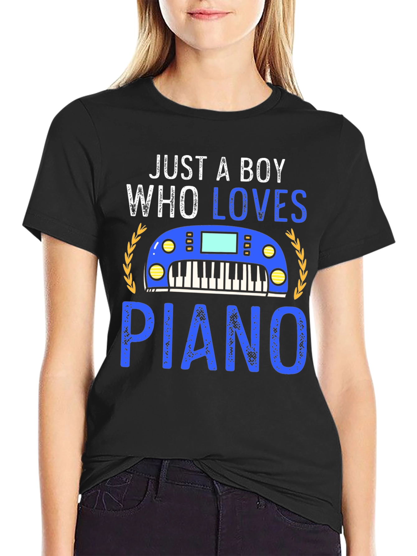 Just A Boy Who Loves Piano T-Shirt