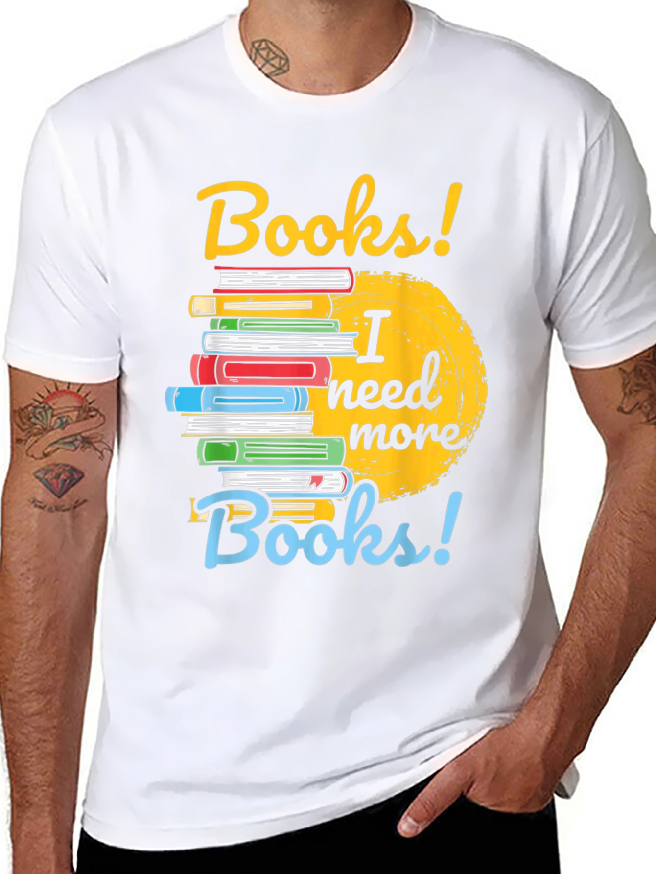 Books! T-shirt - Reader Librarian Gift