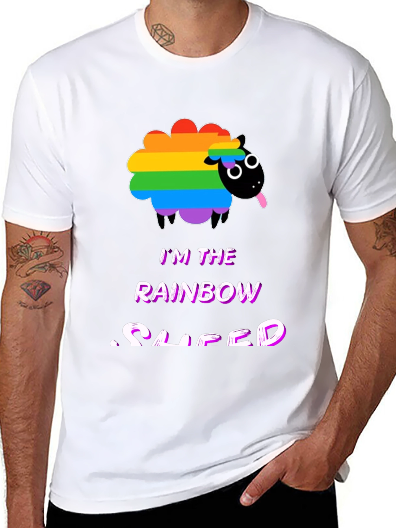 Rainbow Sheep LGBTQ+ Pride T-Shirt
