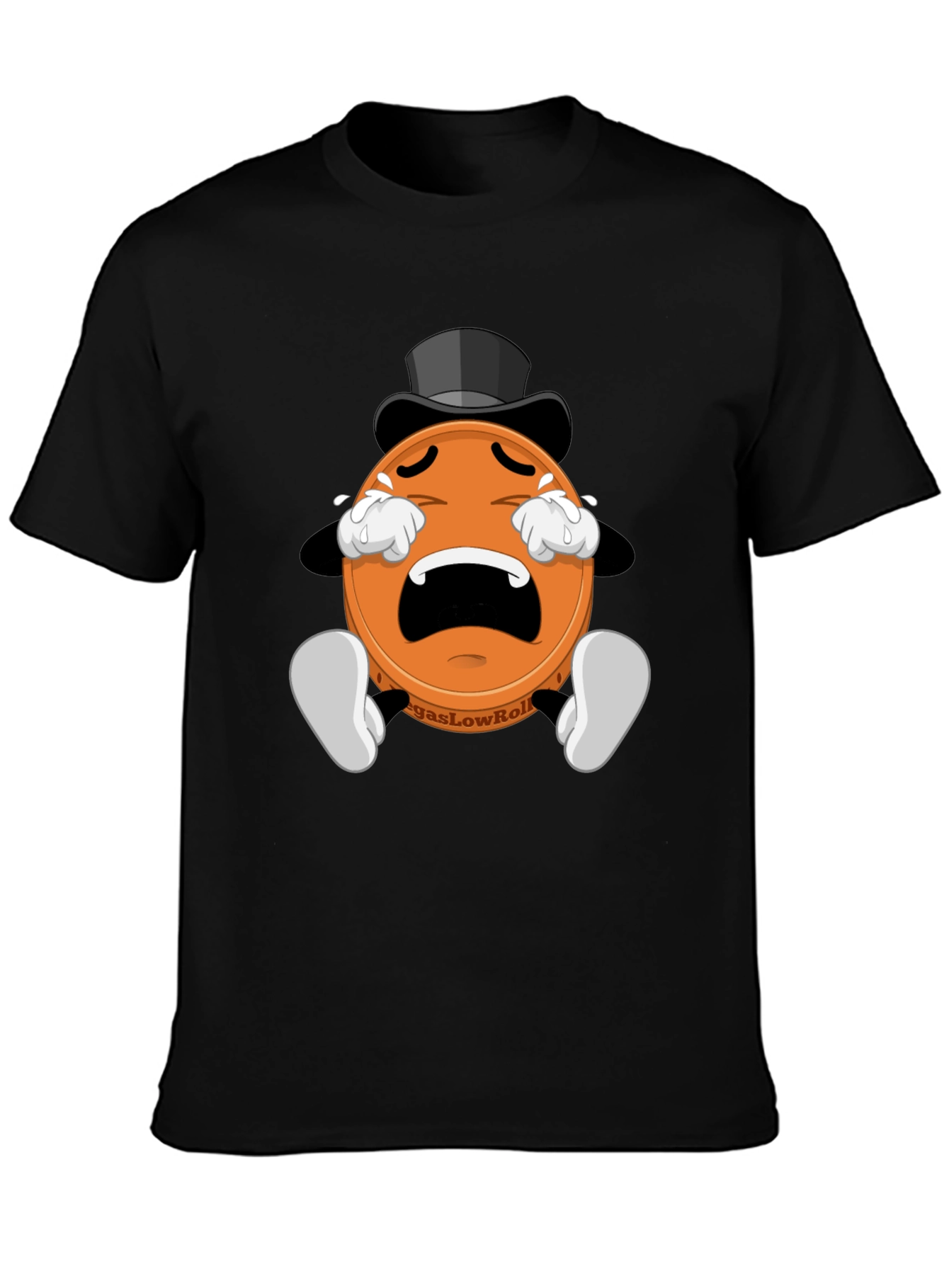 Crying Poker Chip Graphic Tee - Vegas Low Roller