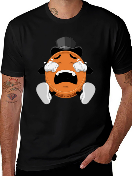 Crying Poker Chip Graphic Tee - Vegas Low Roller