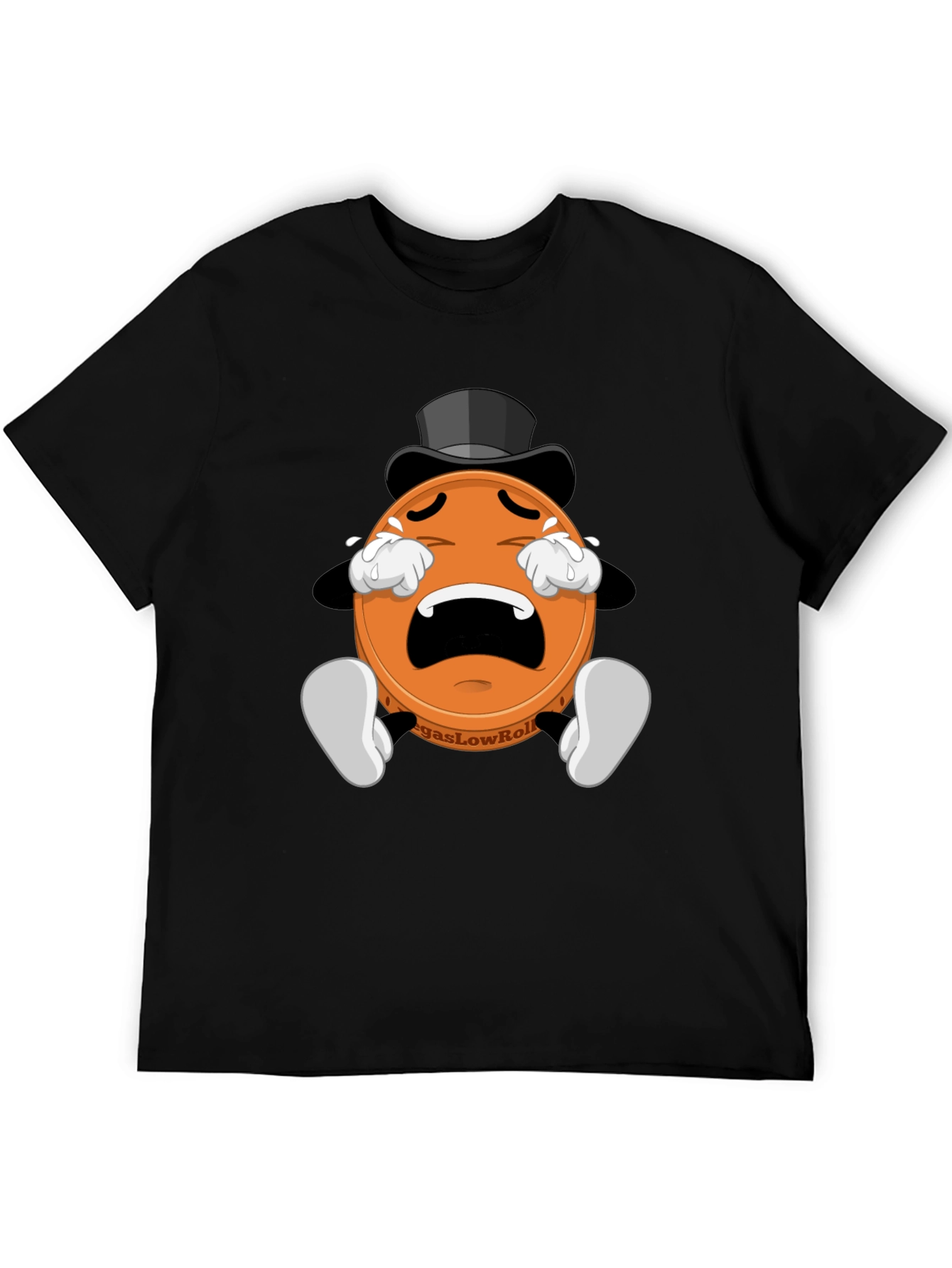 Crying Poker Chip Graphic Tee - Vegas Low Roller