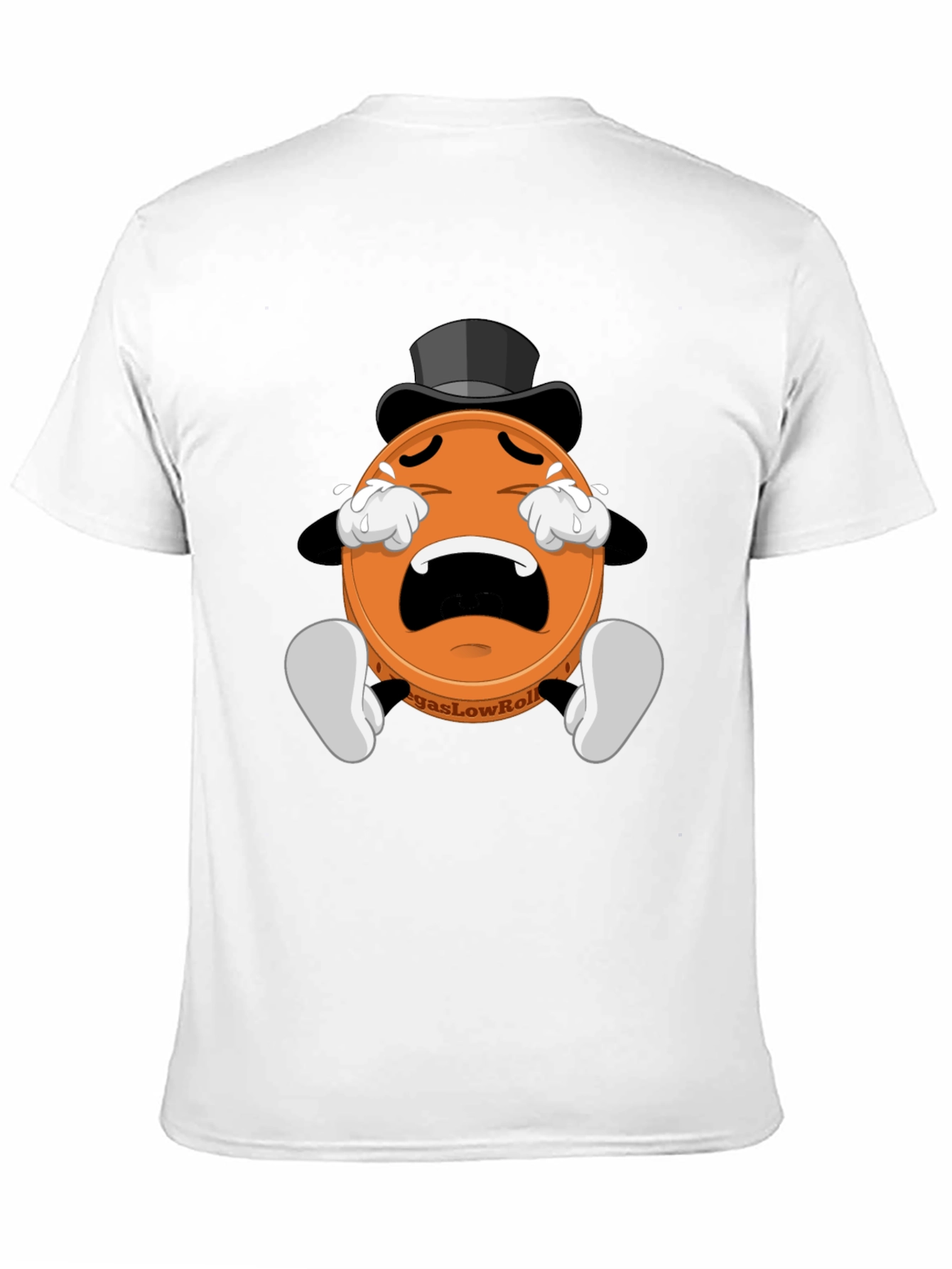 Crying Poker Chip Graphic Tee - Vegas Low Roller