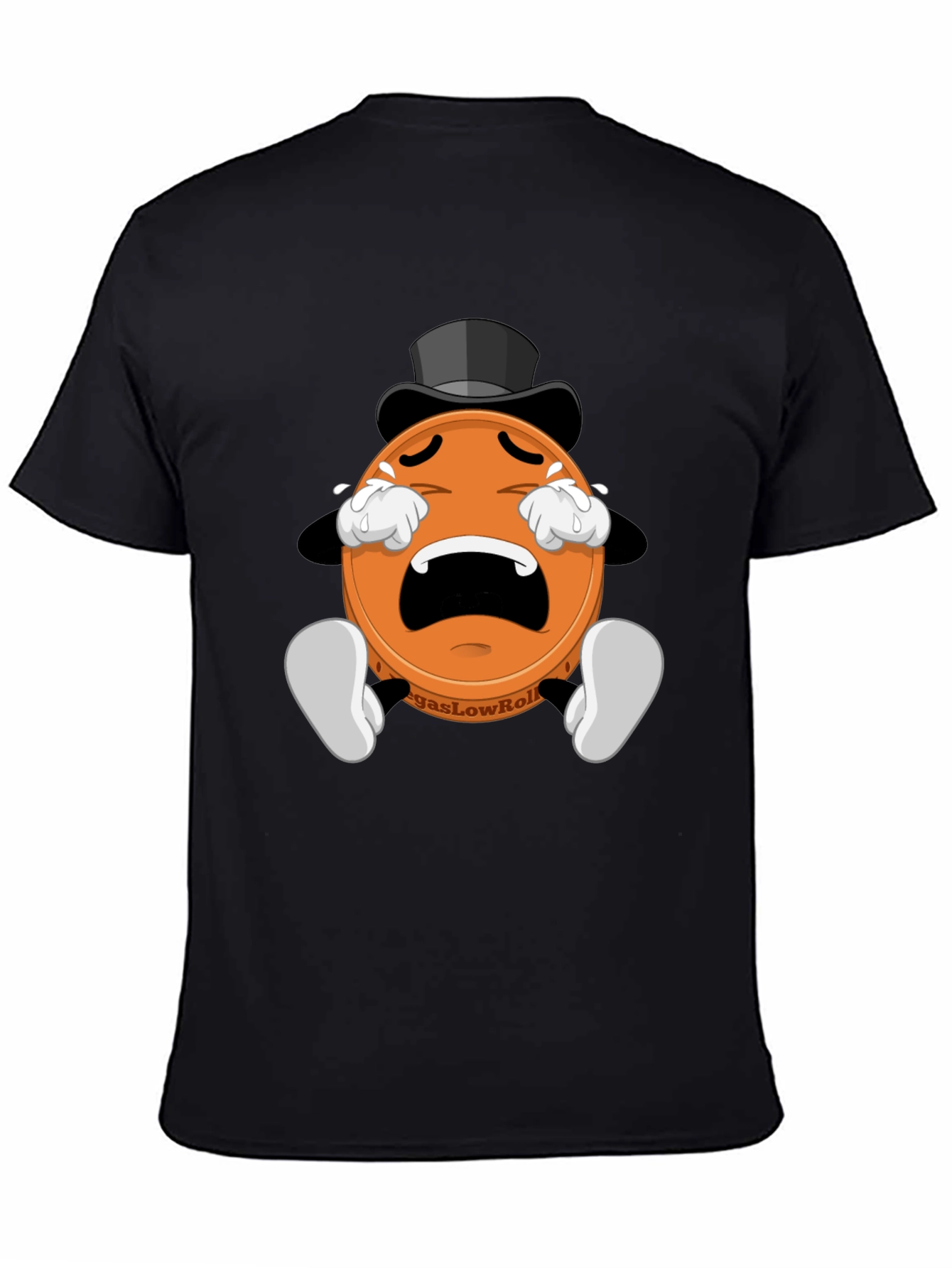 Crying Poker Chip Graphic Tee - Vegas Low Roller
