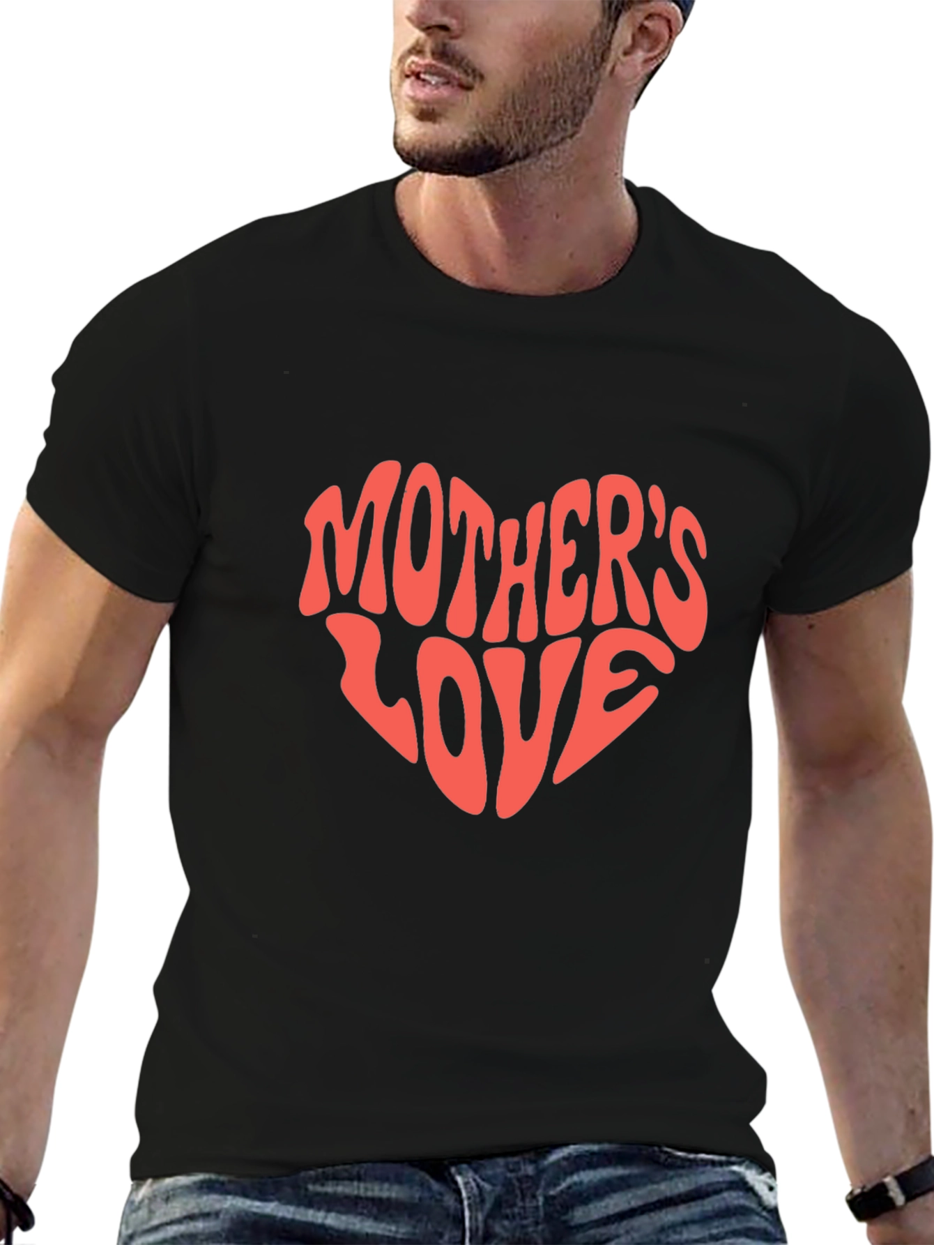 Mothers Love Heart Graphic T-Shirt