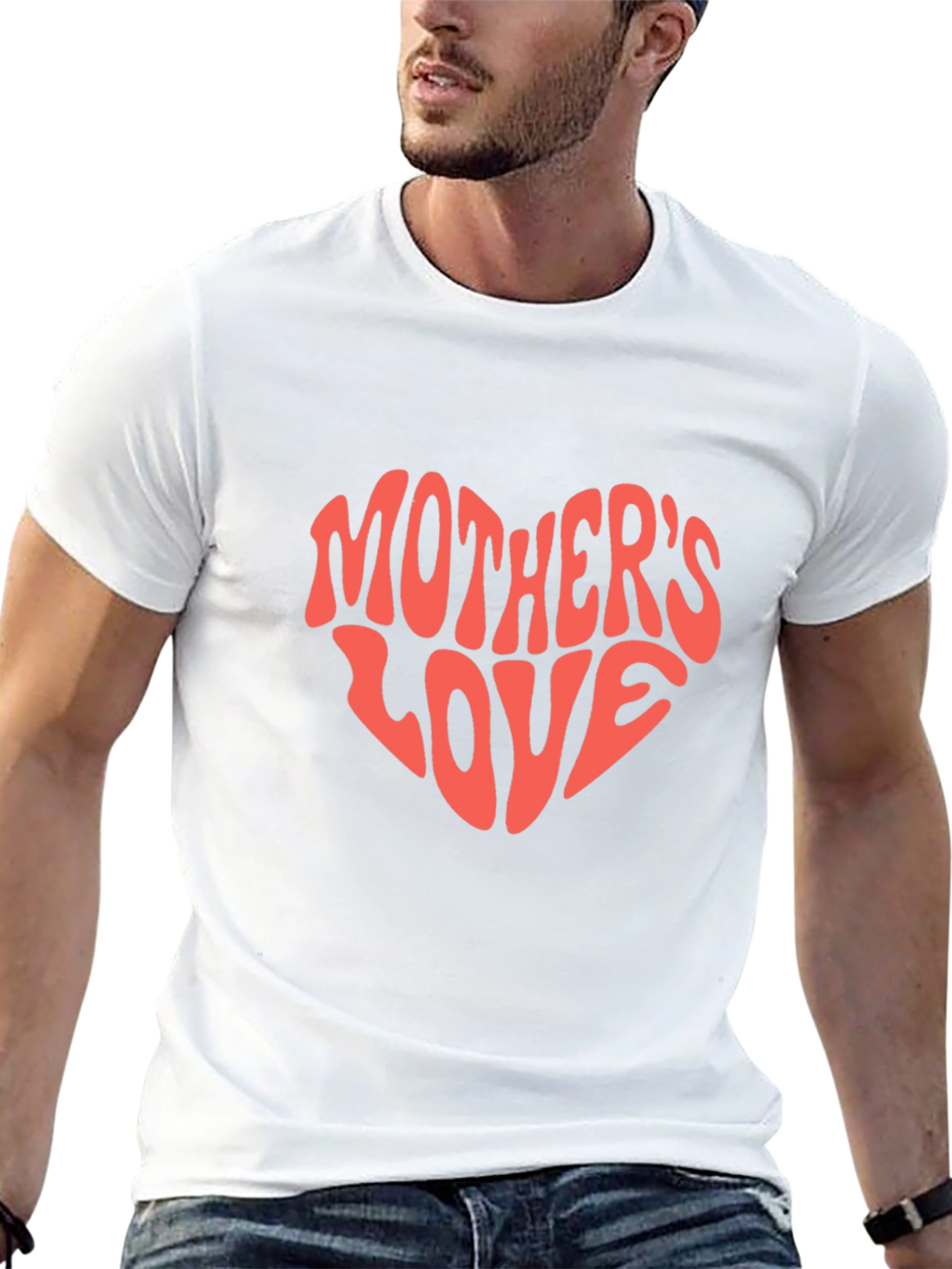 Mothers Love Heart Graphic T-Shirt