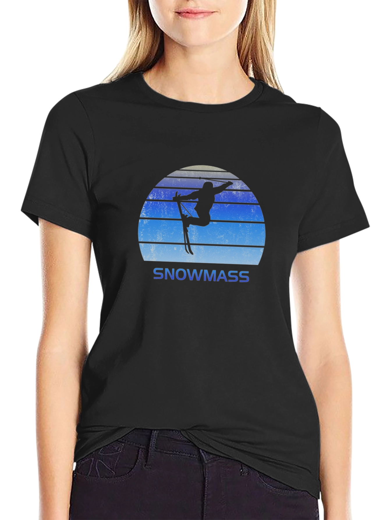 Snowmass Skiing Retro T-Shirt