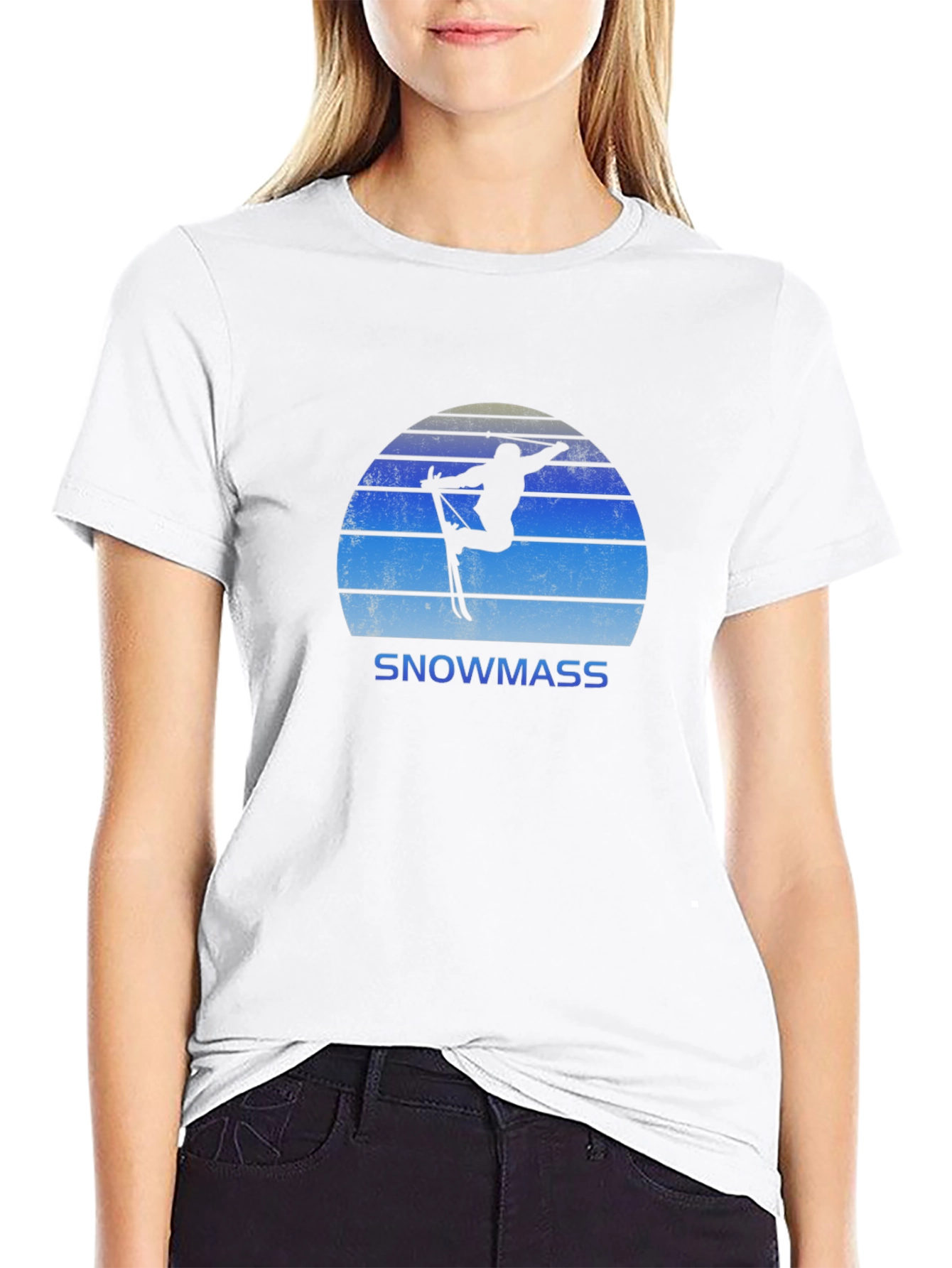 Snowmass Skiing Retro T-Shirt