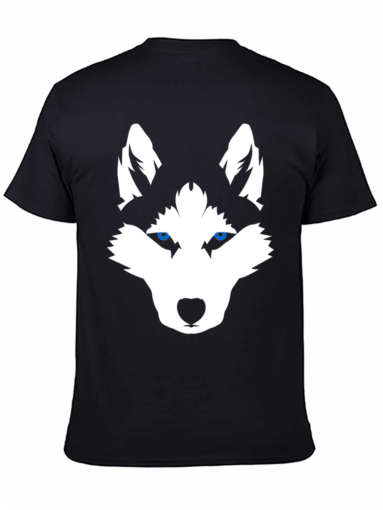 Husky Graphic Tee - Black Cotton Blend