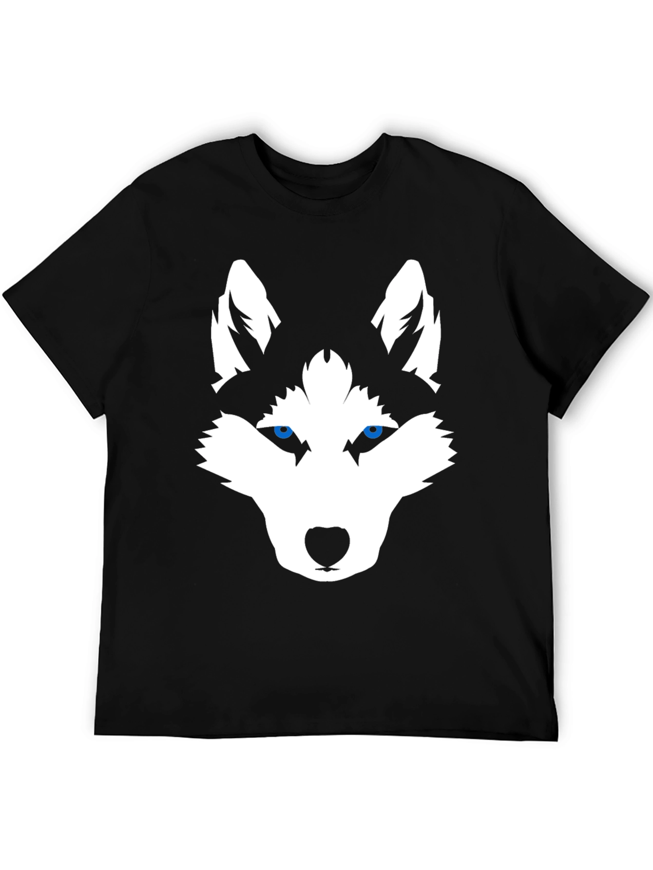 Husky Graphic Tee - Black Cotton Blend