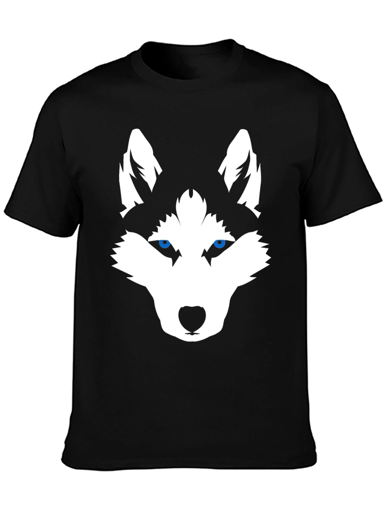 Husky Graphic Tee - Black Cotton Blend