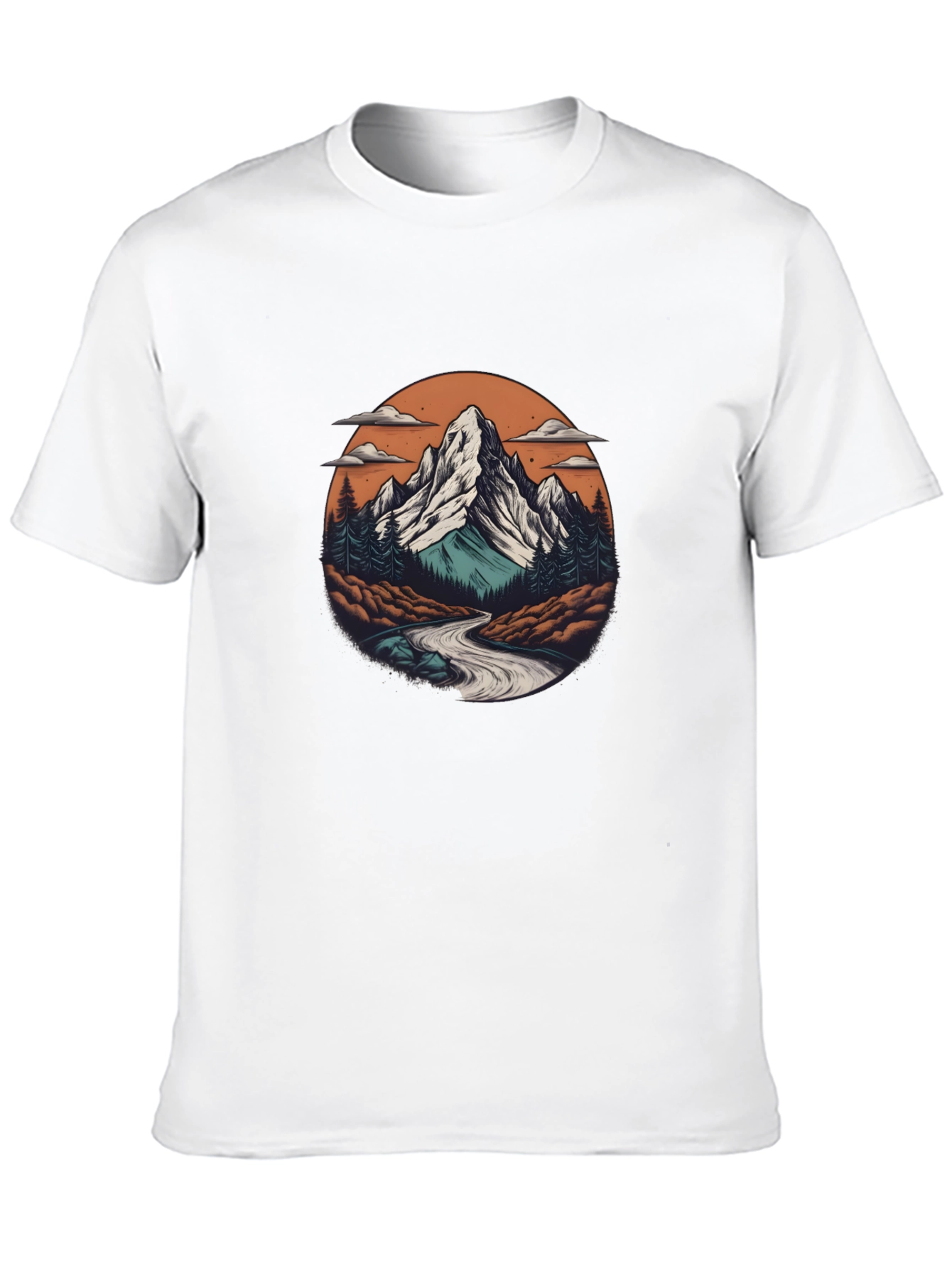 Mountain Scene Graphic T-Shirt - Adventure Ready