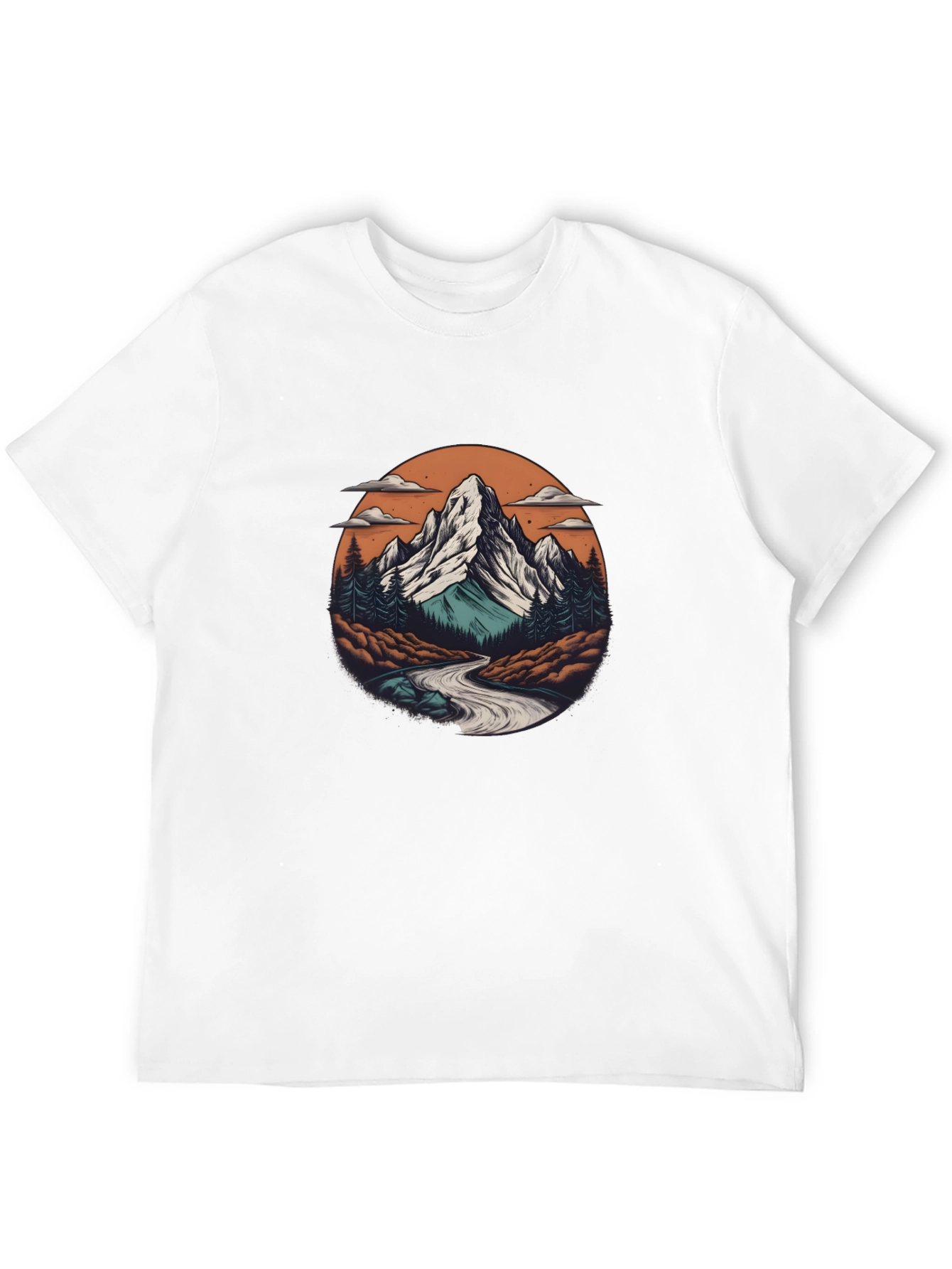 Mountain Scene Graphic T-Shirt - Adventure Ready