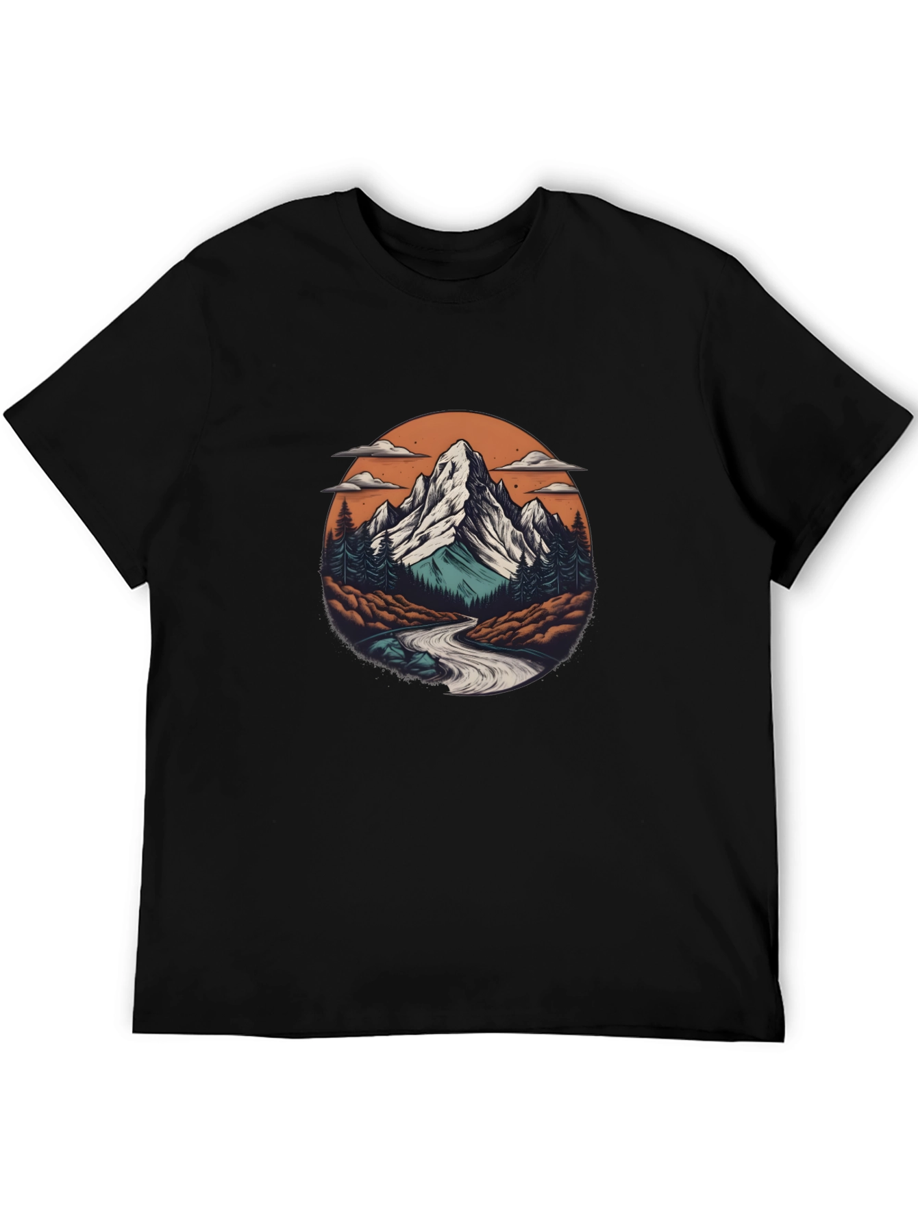 Mountain Scene Graphic T-Shirt - Adventure Ready