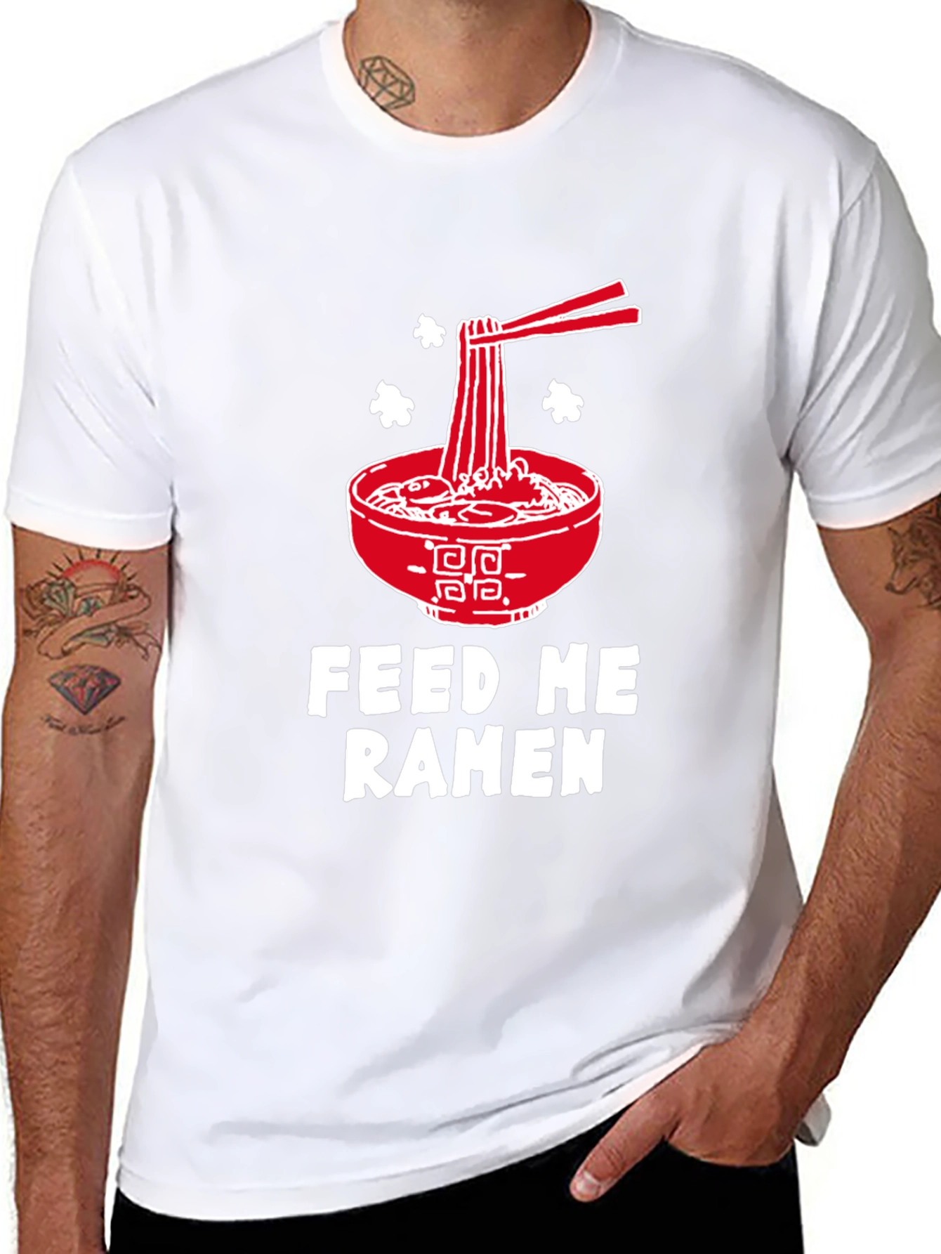 Feed Me Ramen T-Shirt - Noodles Graphic Tee