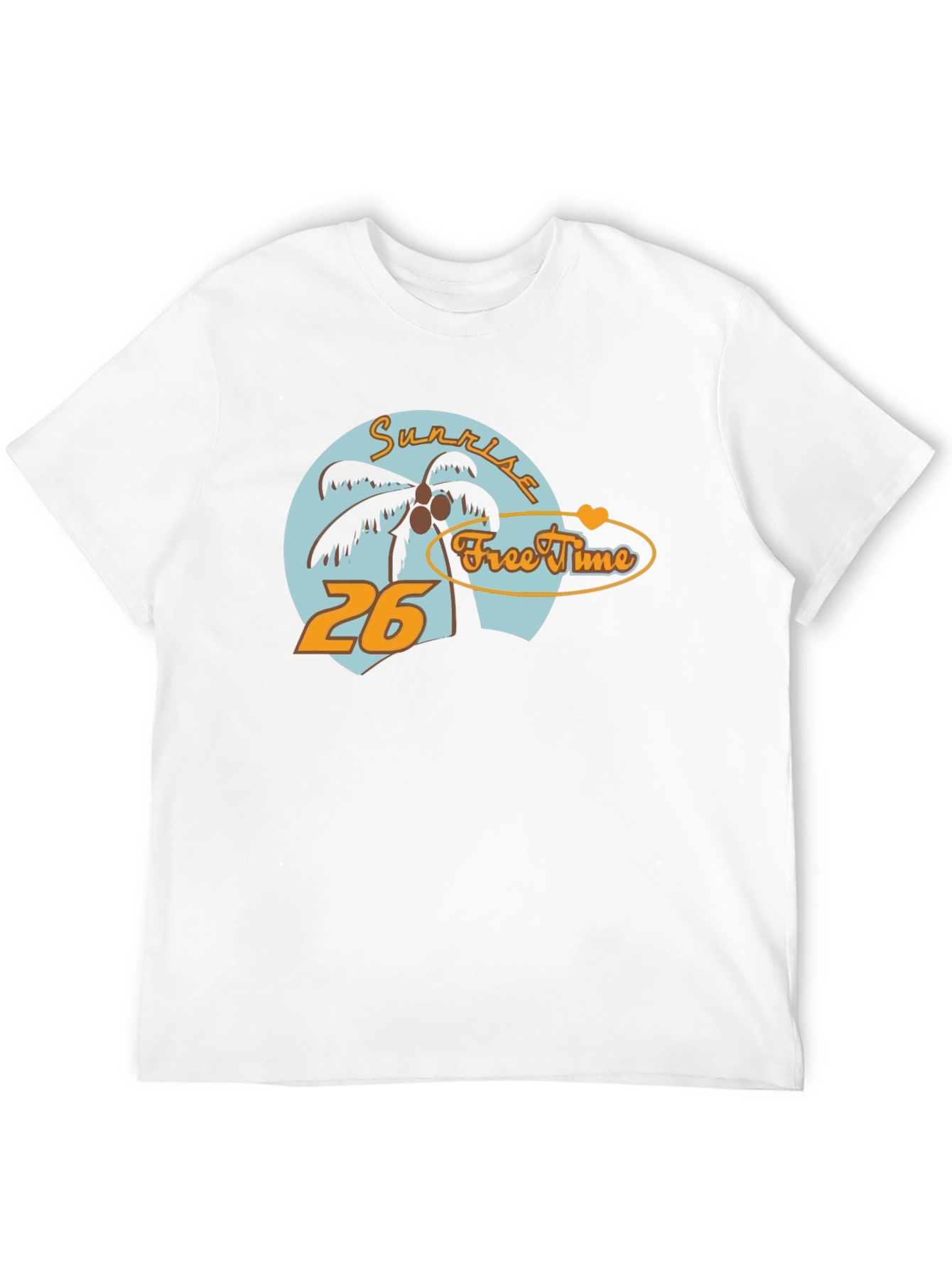 Sunrise Free Time Graphic Tee - Tropical Vibe T-Shirt