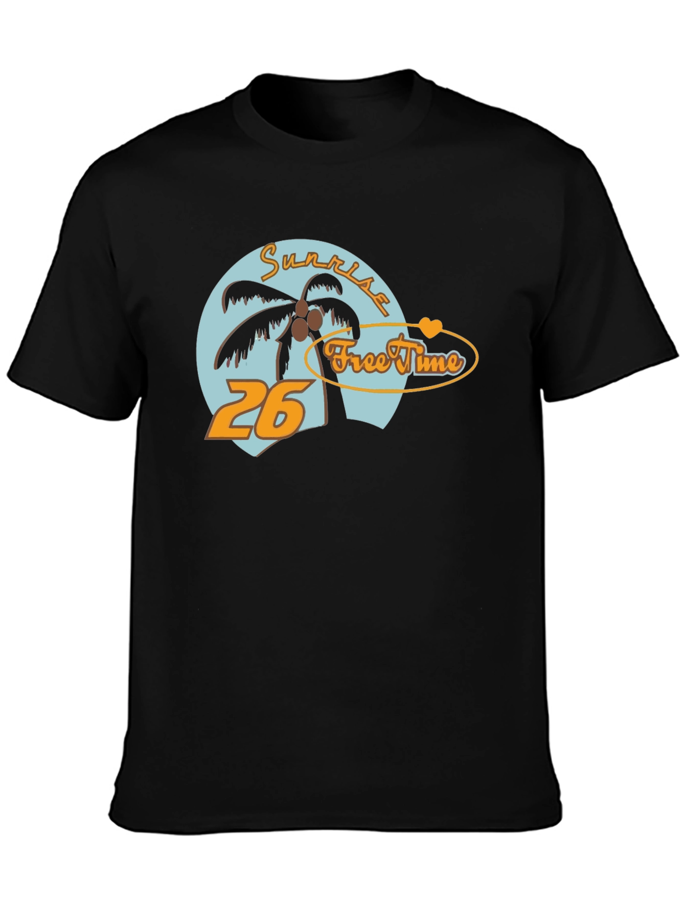 Sunrise Free Time Graphic Tee - Tropical Vibe T-Shirt