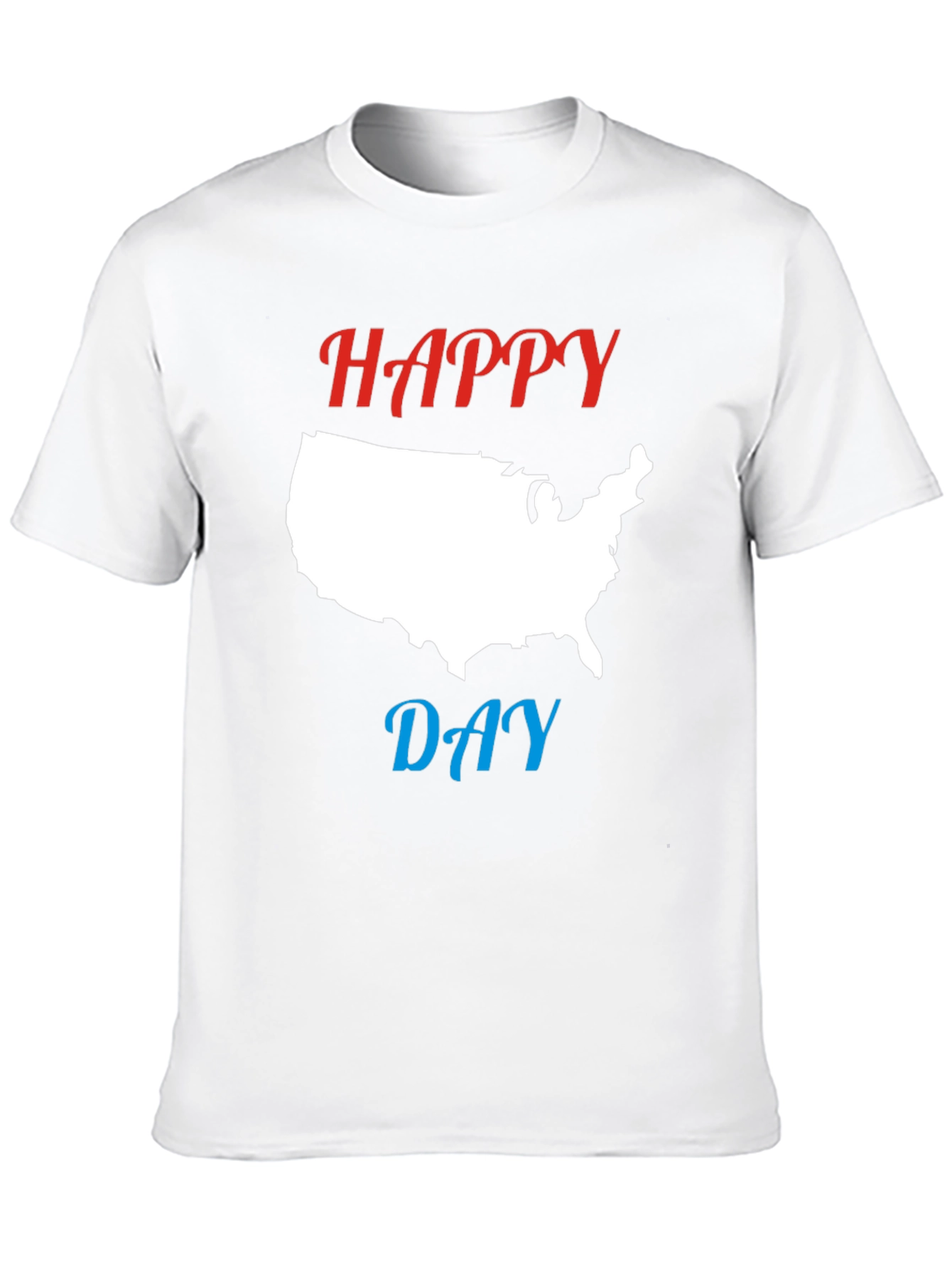 Happy Day USA Map Graphic T-Shirt