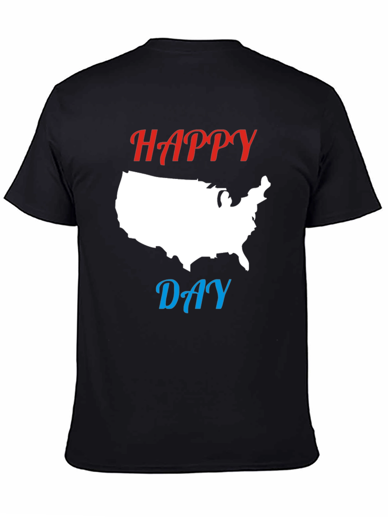 Happy Day USA Map Graphic T-Shirt