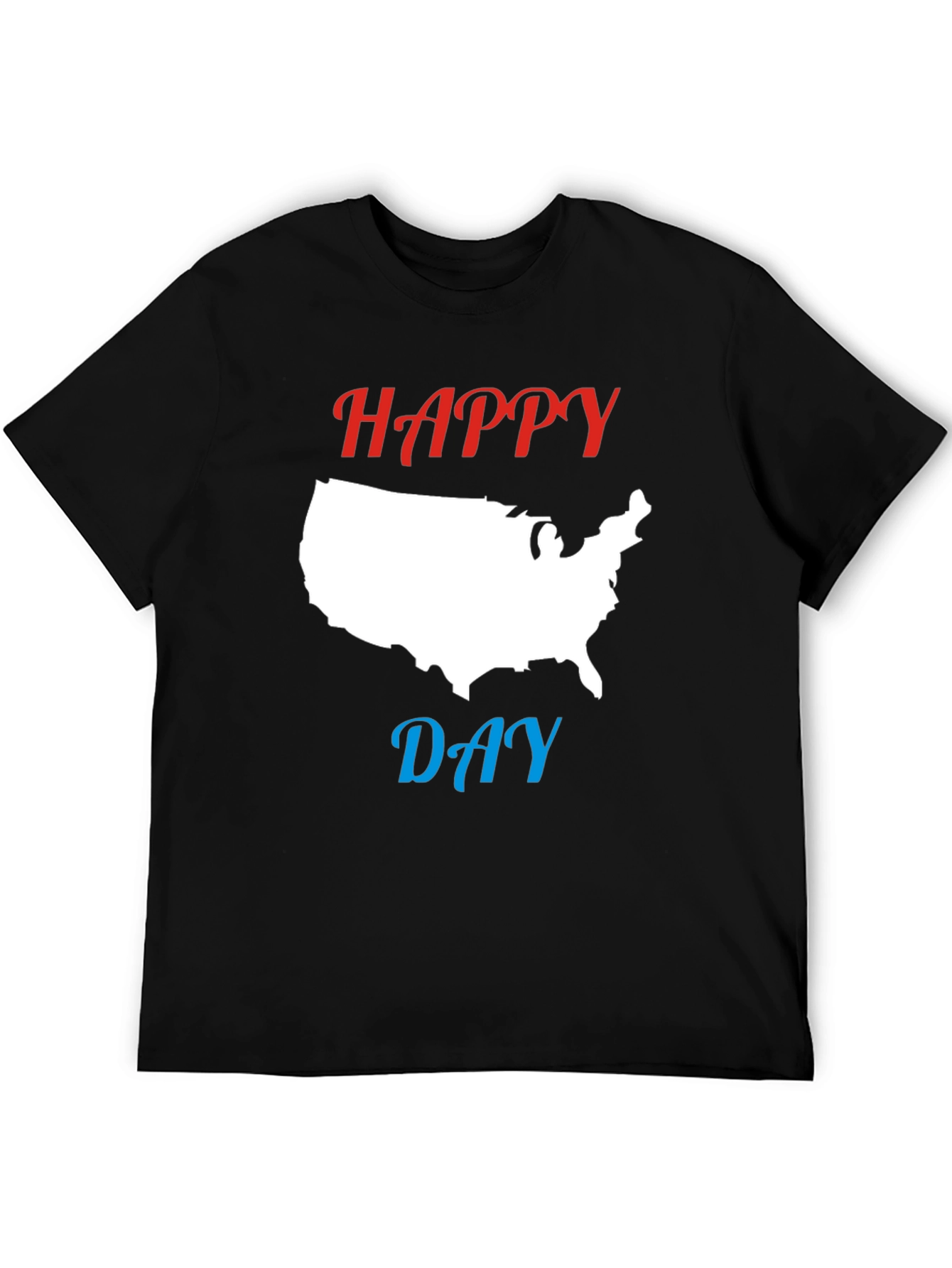 Happy Day USA Map Graphic T-Shirt