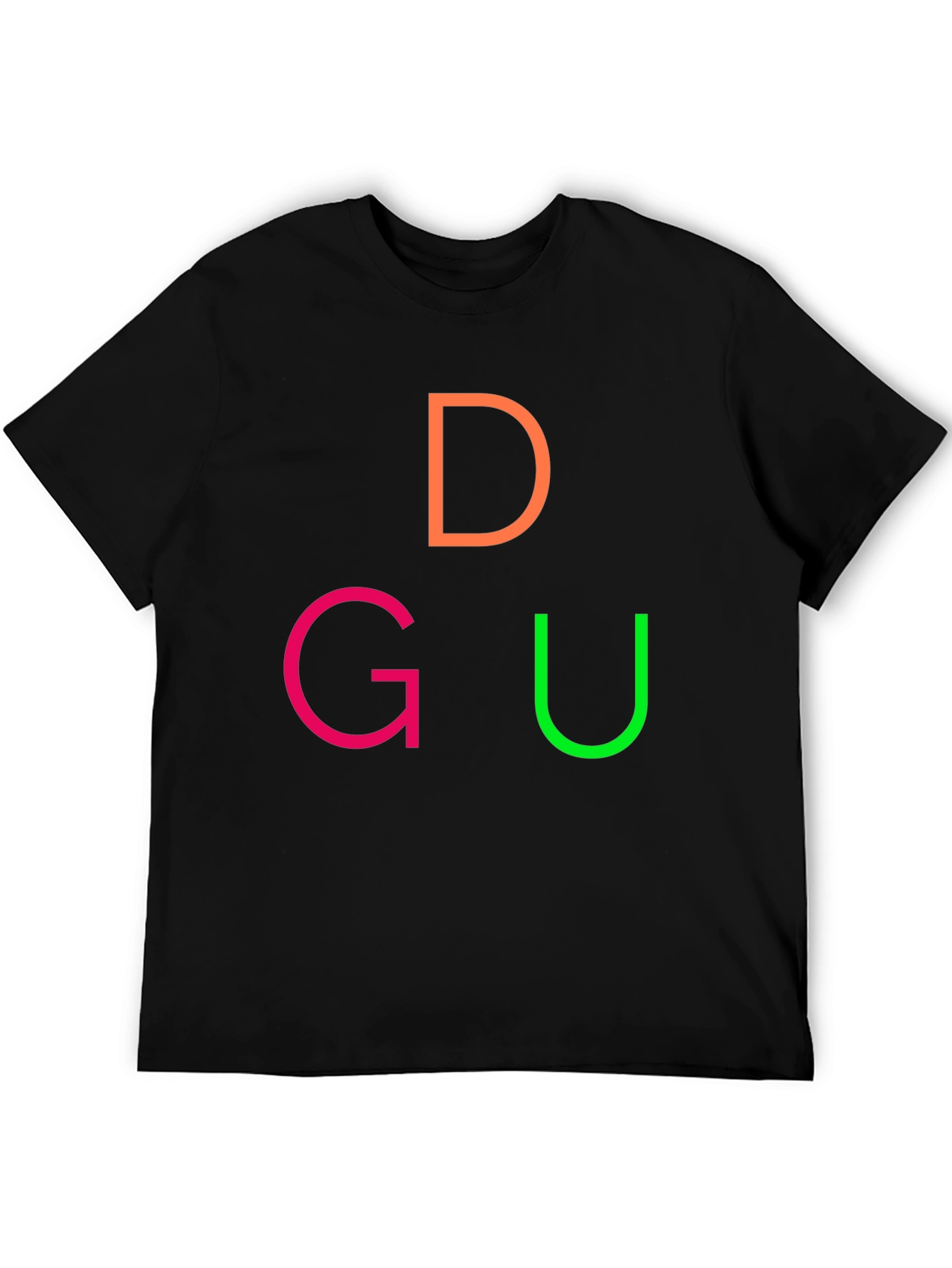 DGU Graphic Tee - Casual Black T-Shirt