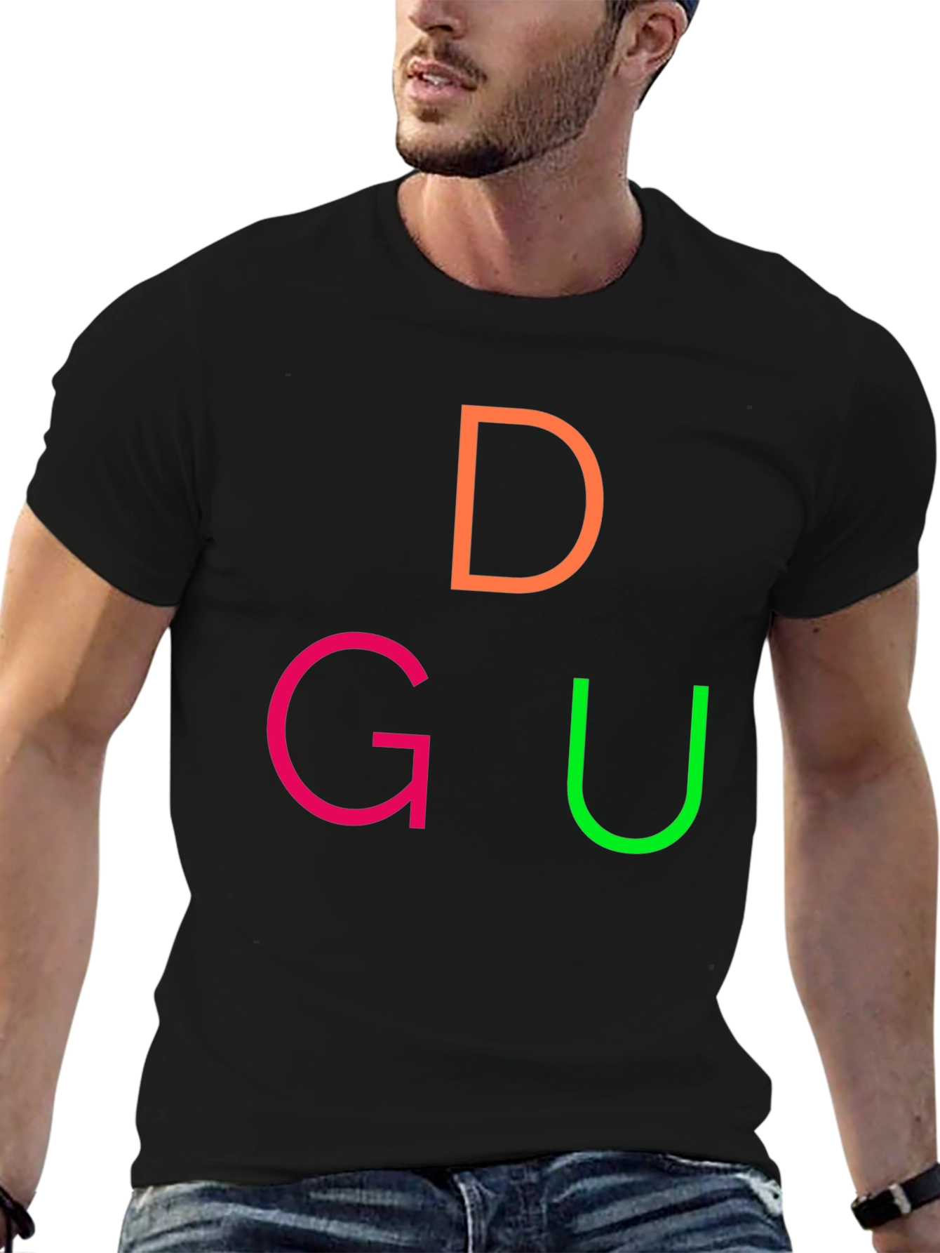 DGU Graphic Tee - Casual Black T-Shirt