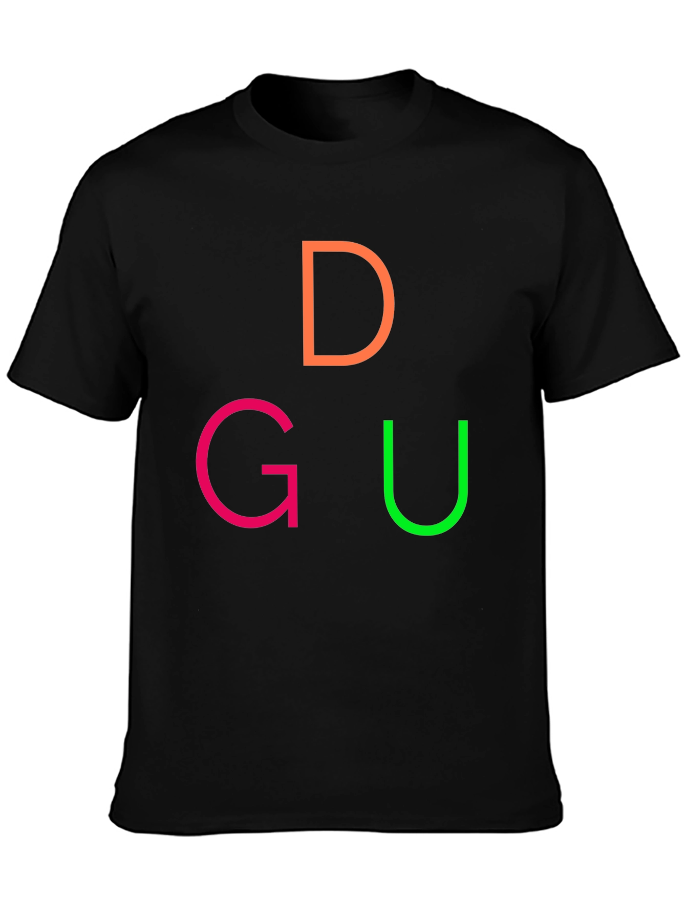 DGU Graphic Tee - Casual Black T-Shirt