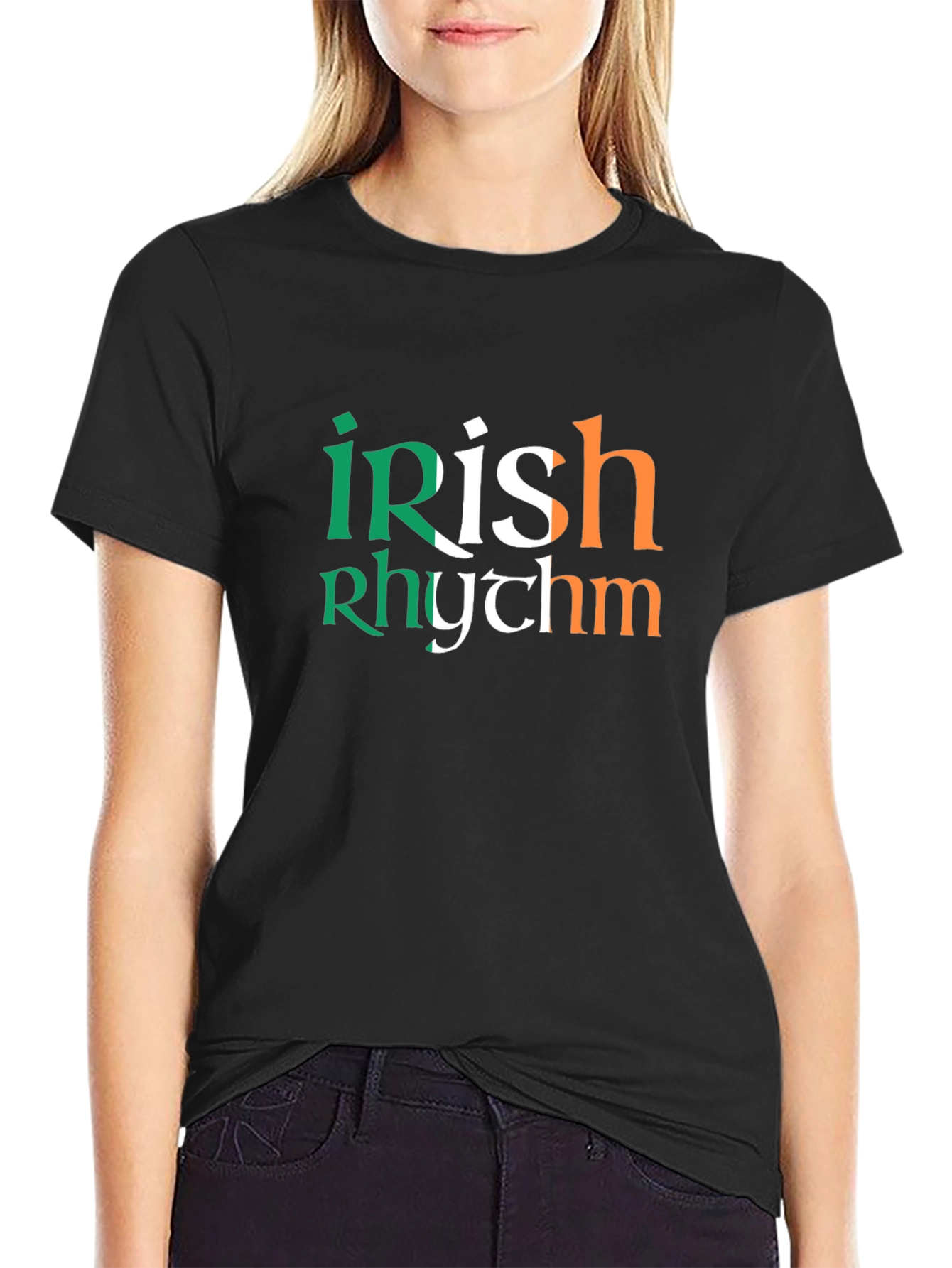 Irish Rhythm Black T-Shirt St. Patricks Day