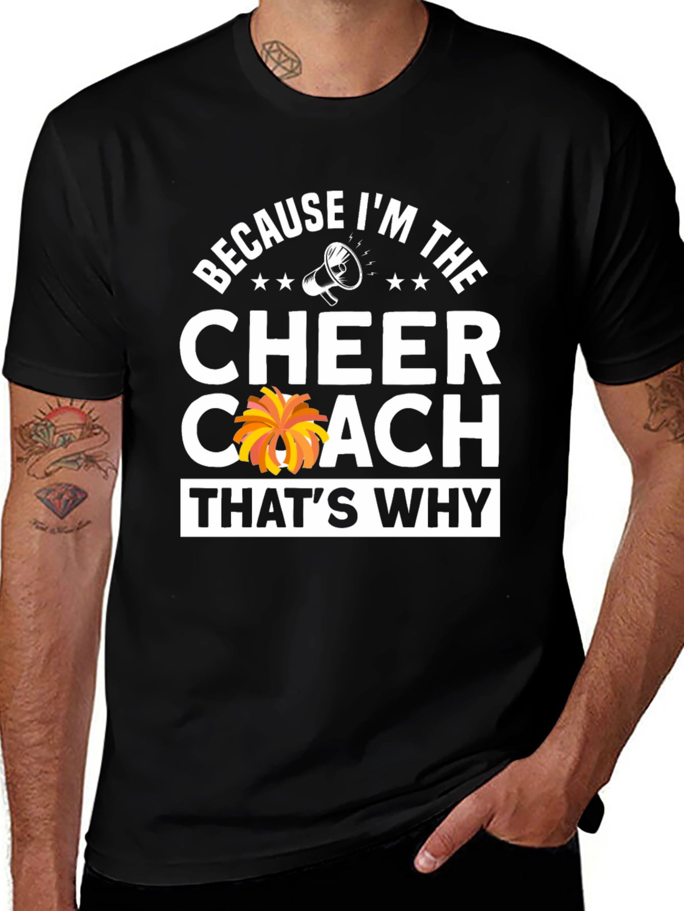Cheer Coach T-Shirt: Because Im The Cheer Coach!