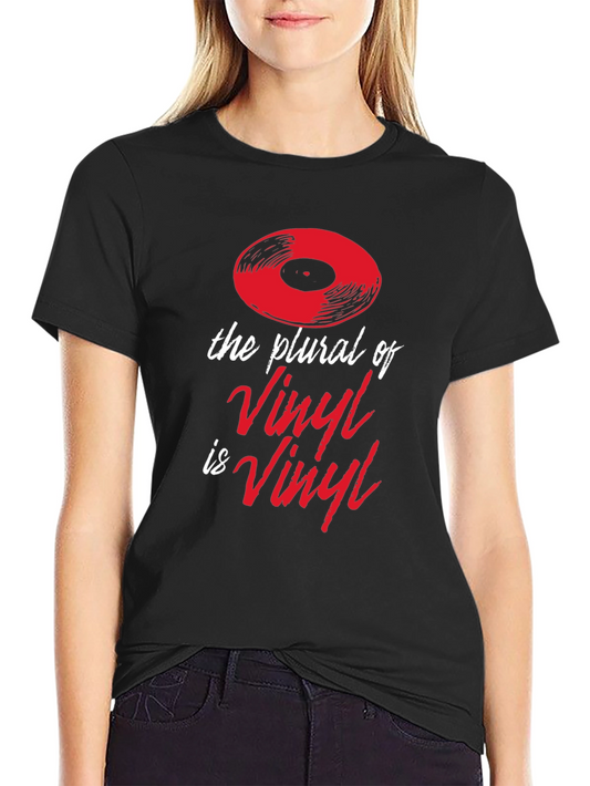 Vinyl Plural Graphic Tee - Music Lover T-Shirt
