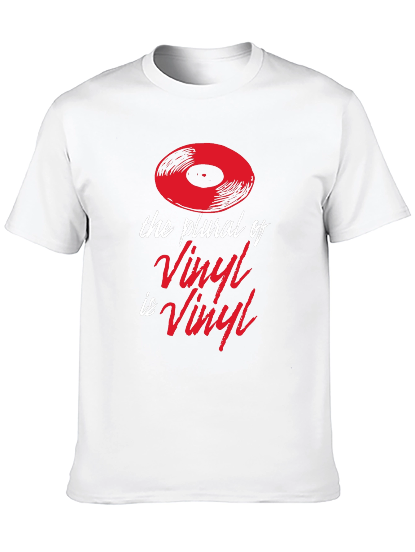 Vinyl Plural Graphic Tee - Music Lover T-Shirt