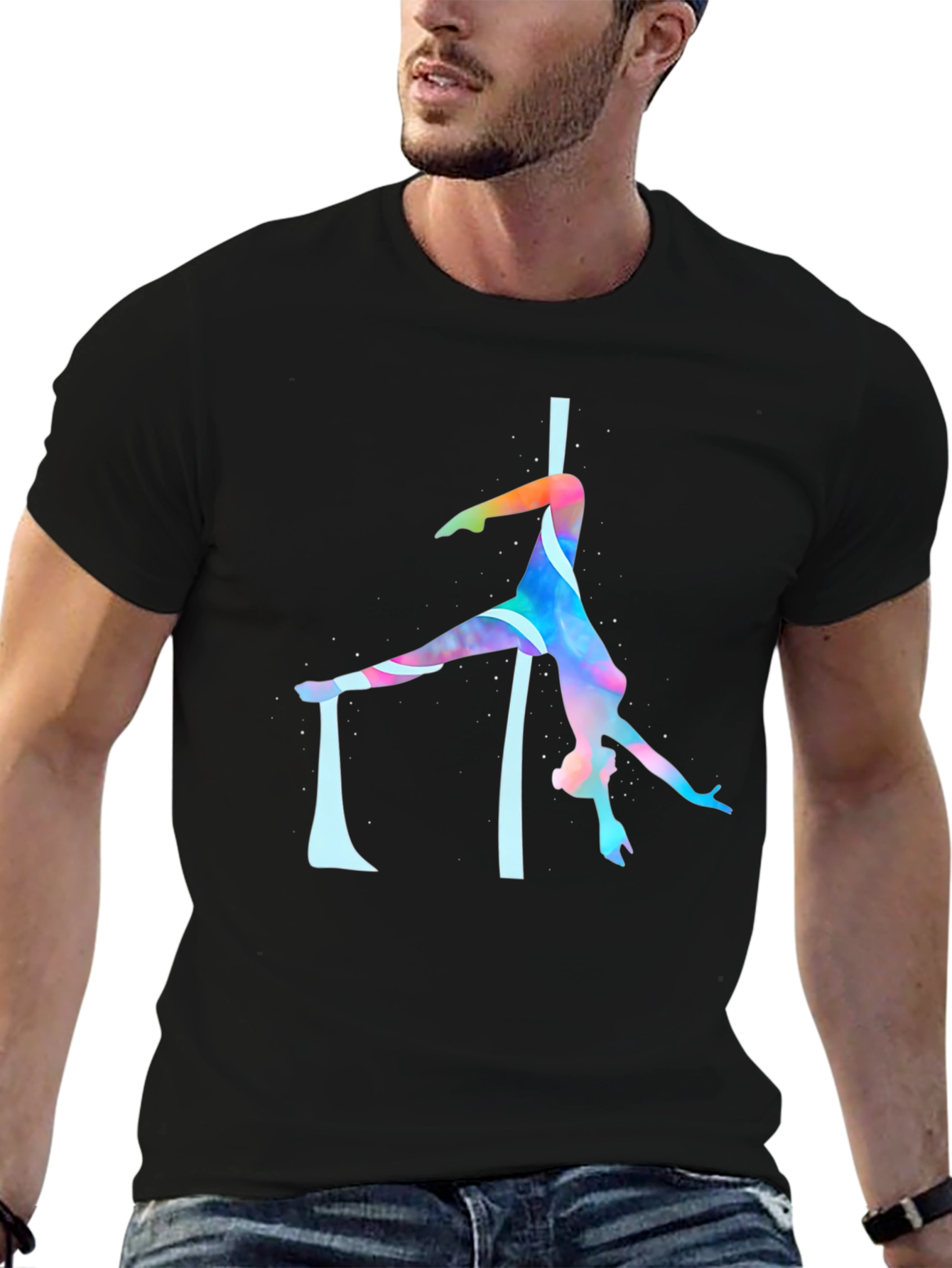 Aerial Silks T-Shirt - Artistic Acrobat Design