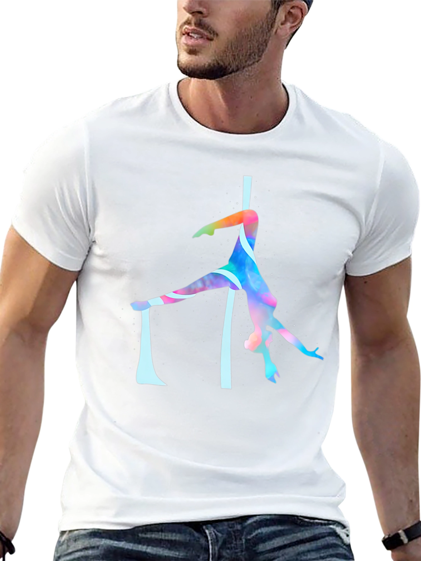 Aerial Silks T-Shirt - Artistic Acrobat Design