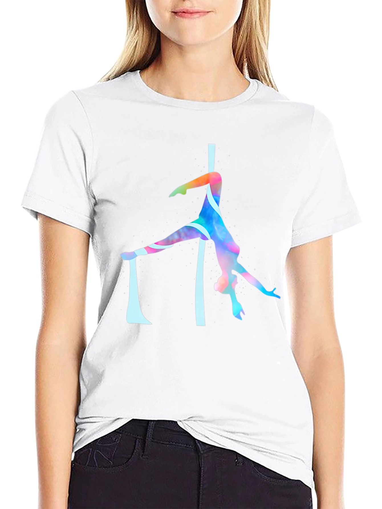 Aerial Silks T-Shirt - Artistic Acrobat Design