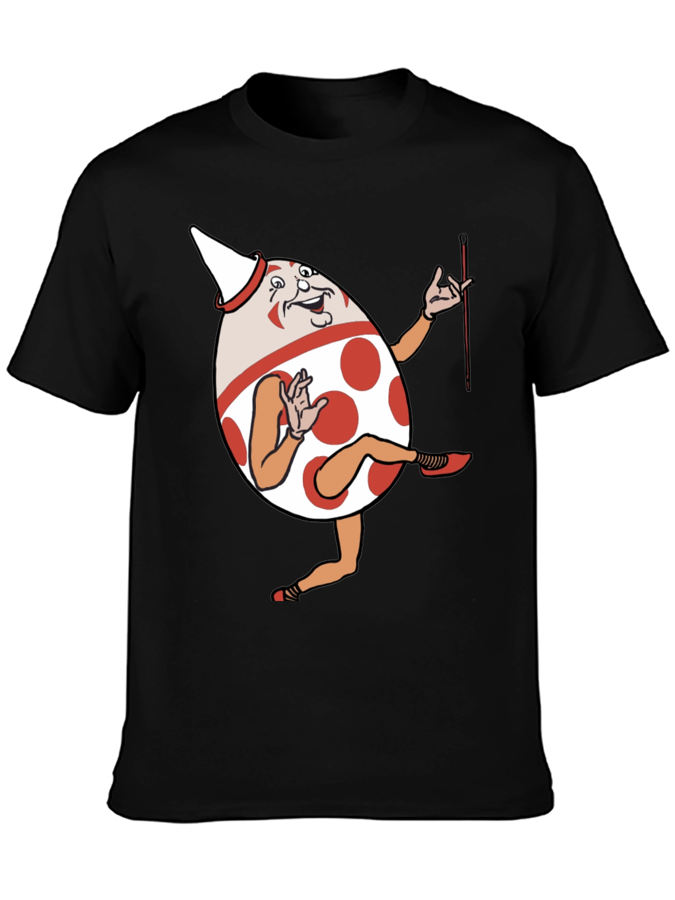 Funny Egg Cartoon Character Graphic T-Shirt