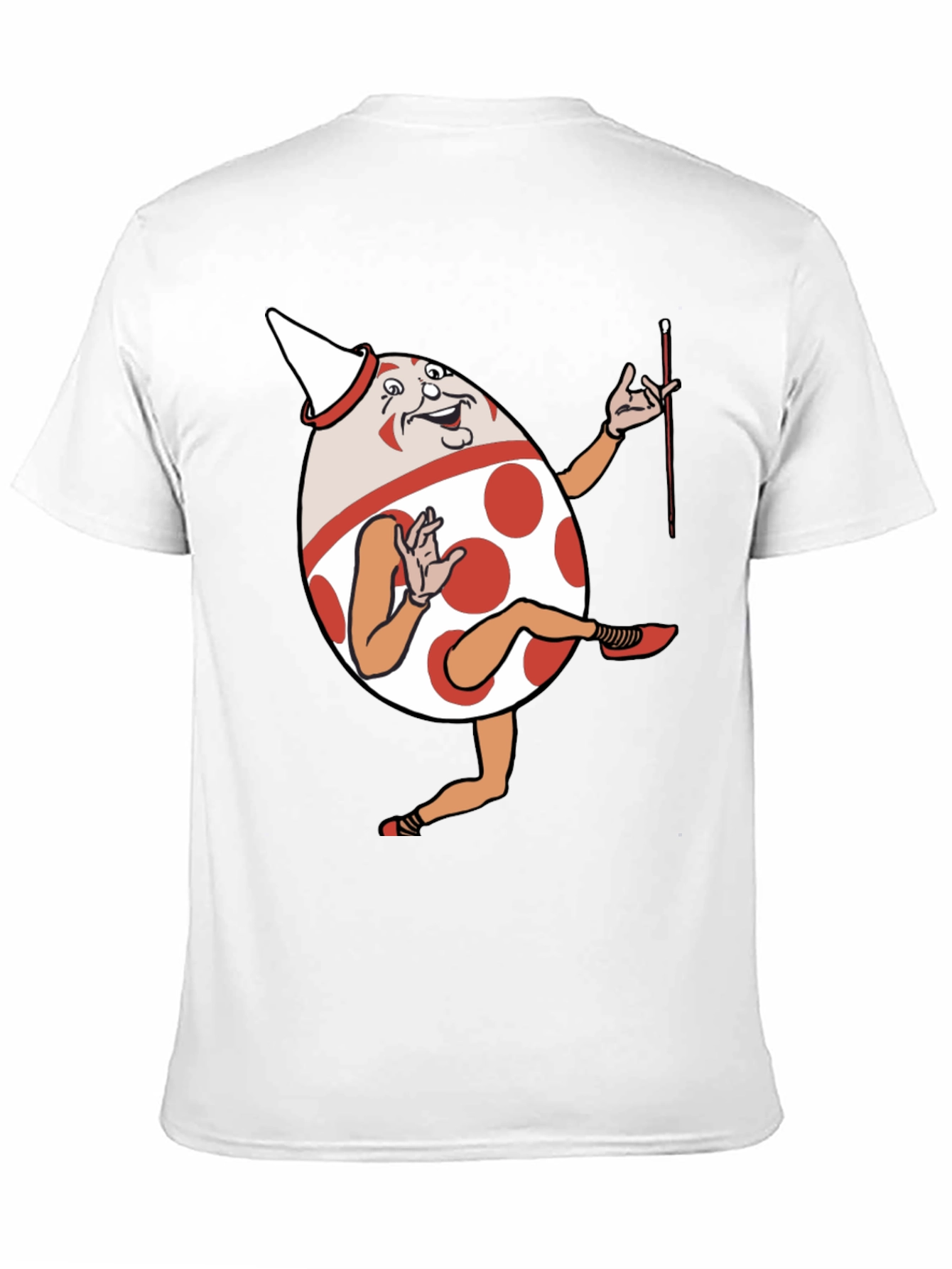 Funny Egg Cartoon Character Graphic T-Shirt