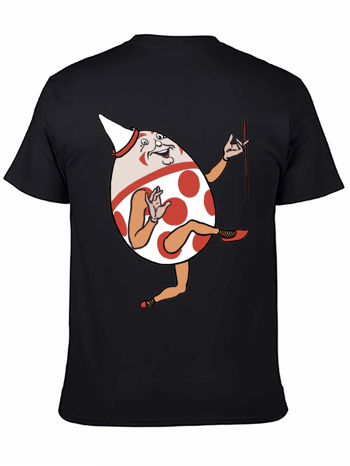 Funny Egg Cartoon Character Graphic T-Shirt