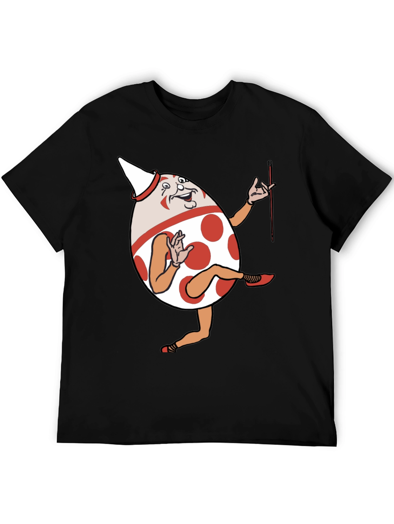 Funny Egg Cartoon Character Graphic T-Shirt