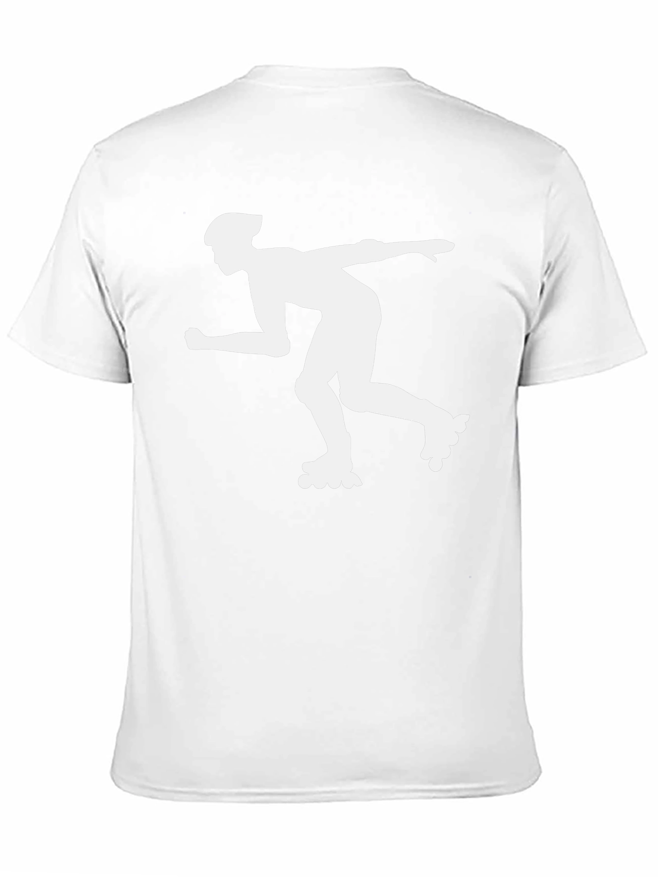 Inline Skater Graphic Tee - Black Cotton T-Shirt